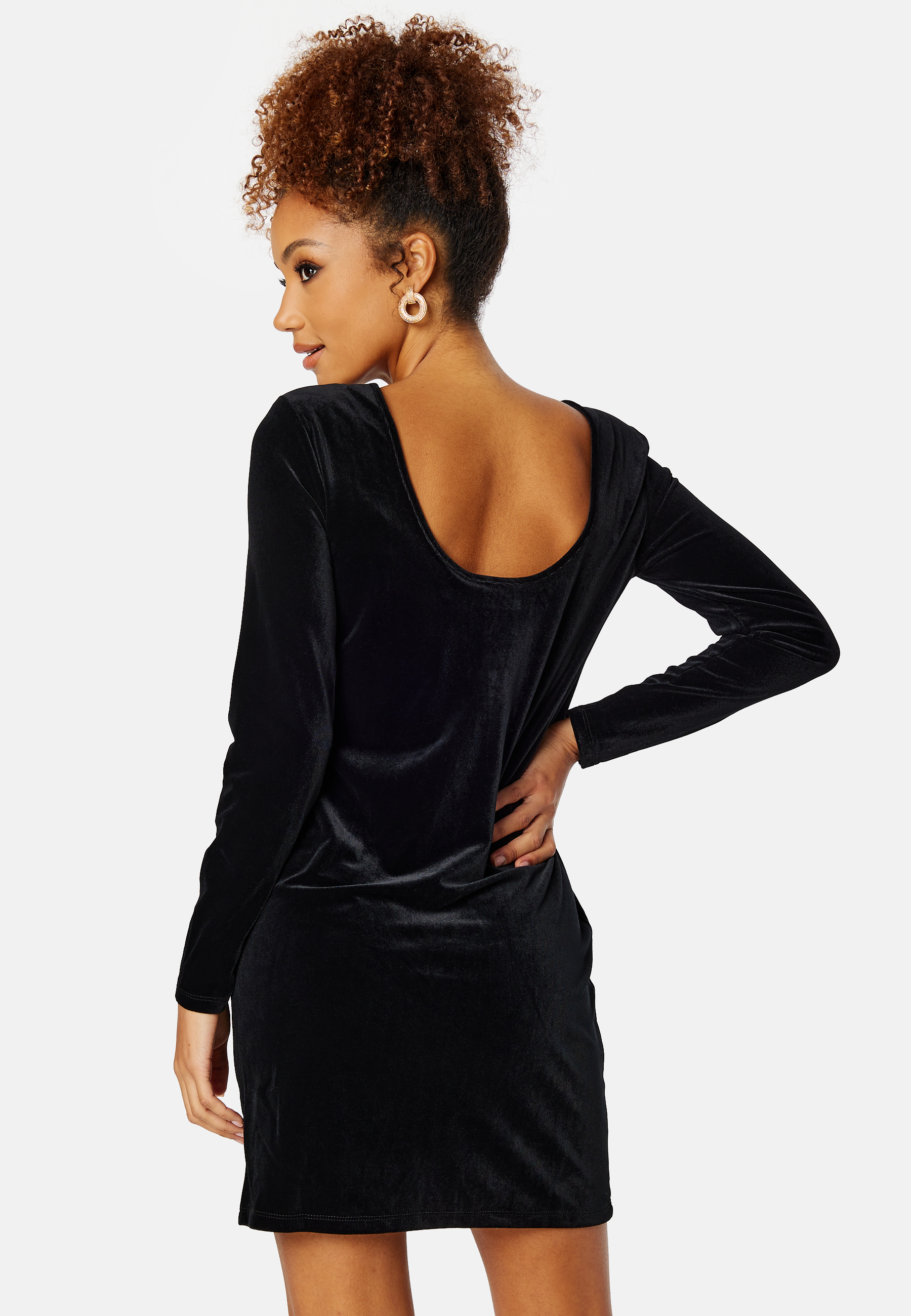 Velvo Deep Back L/S Dress 2