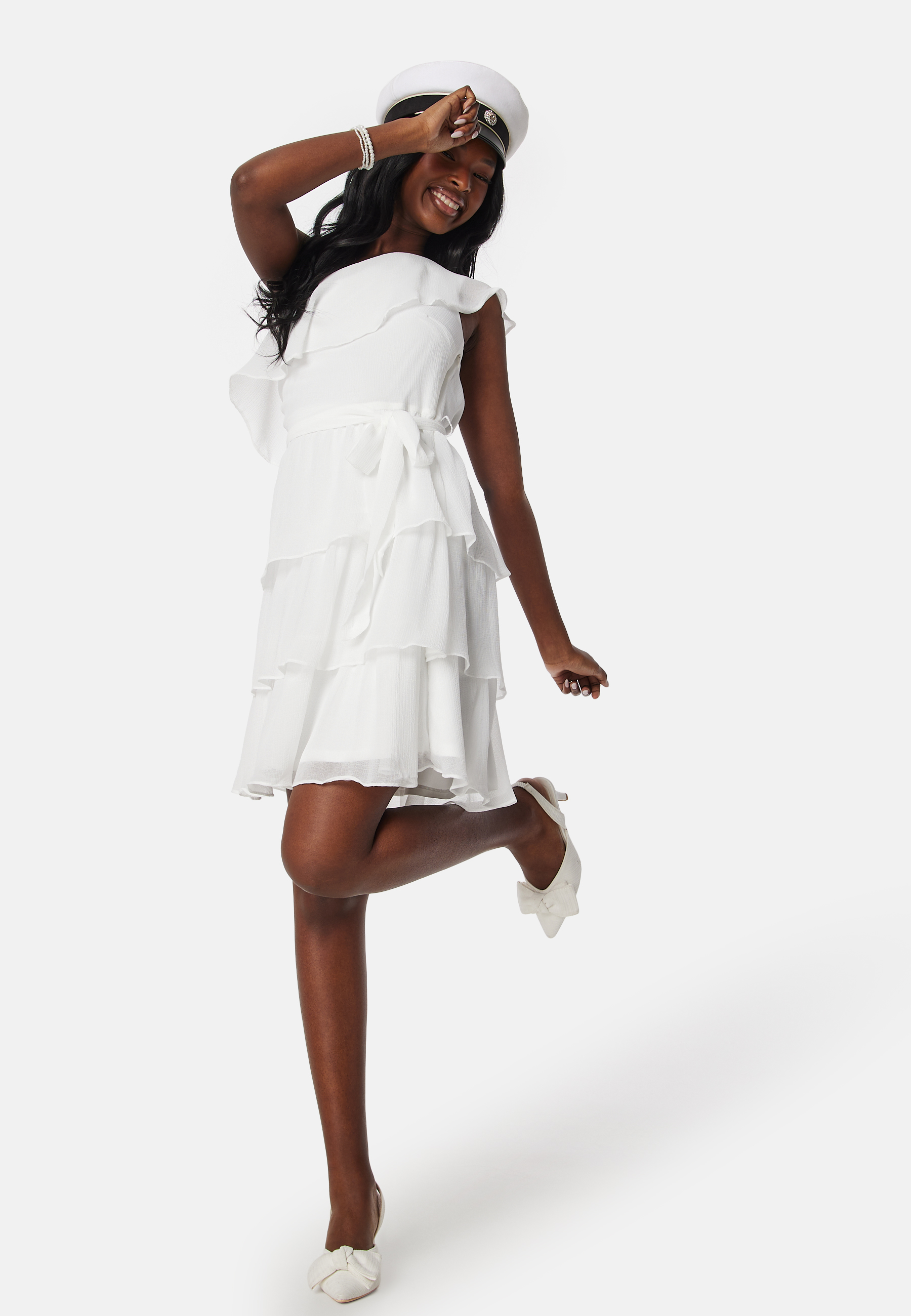 Viabbelone flounce short dress