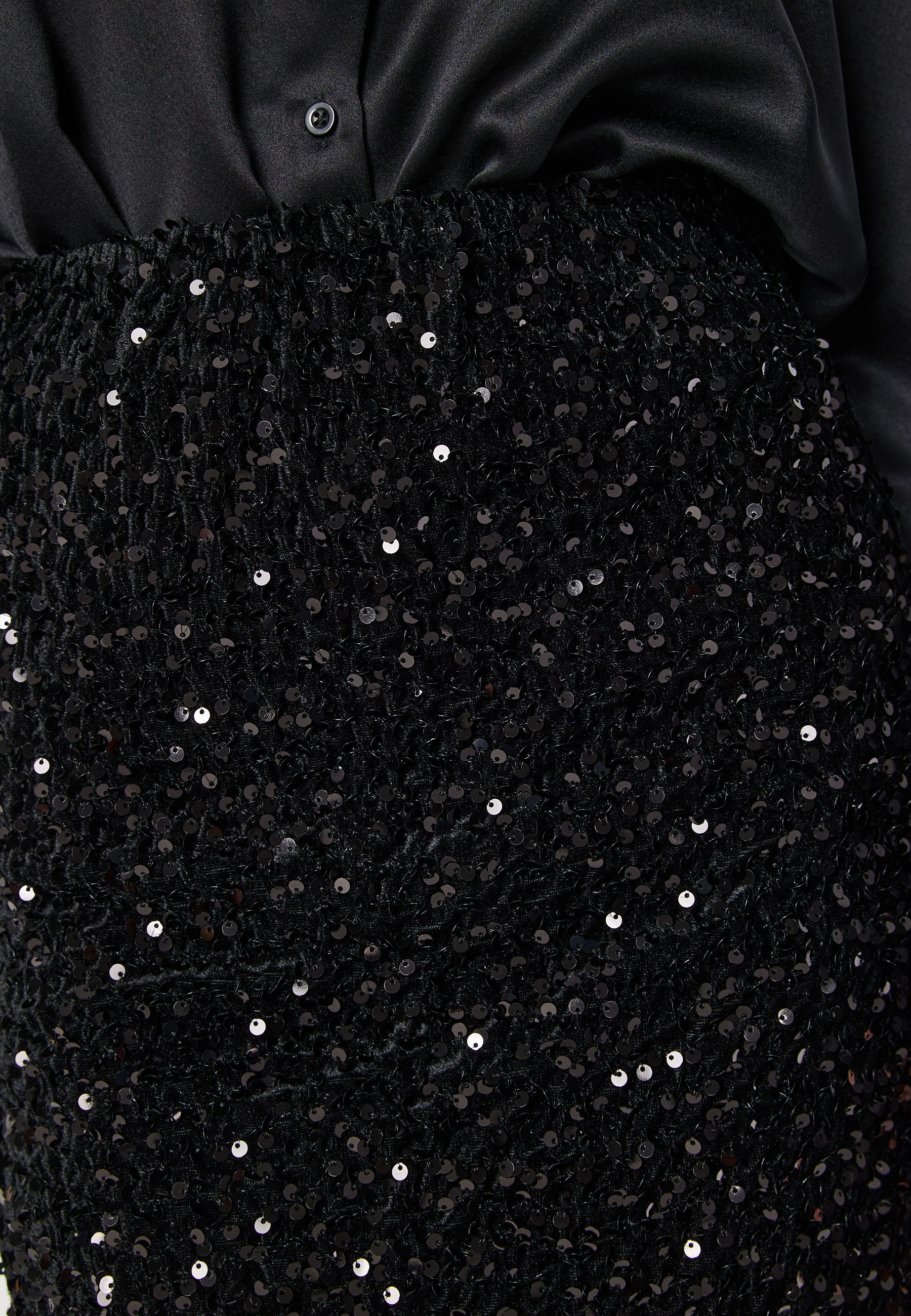 Vibarina HW Midi Sequins Skirt 3