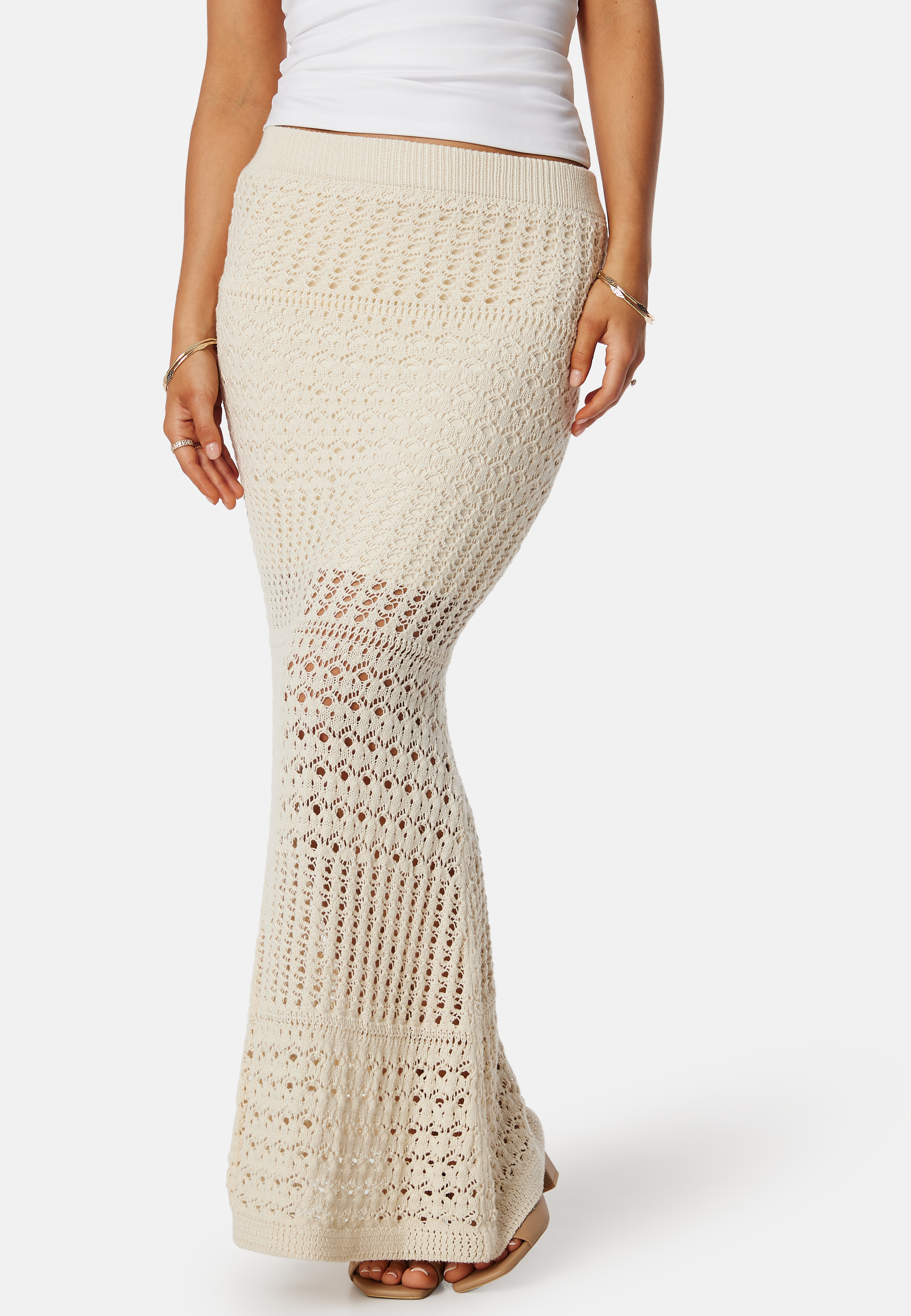 Vibella High Waist Ankle Knit Skirt