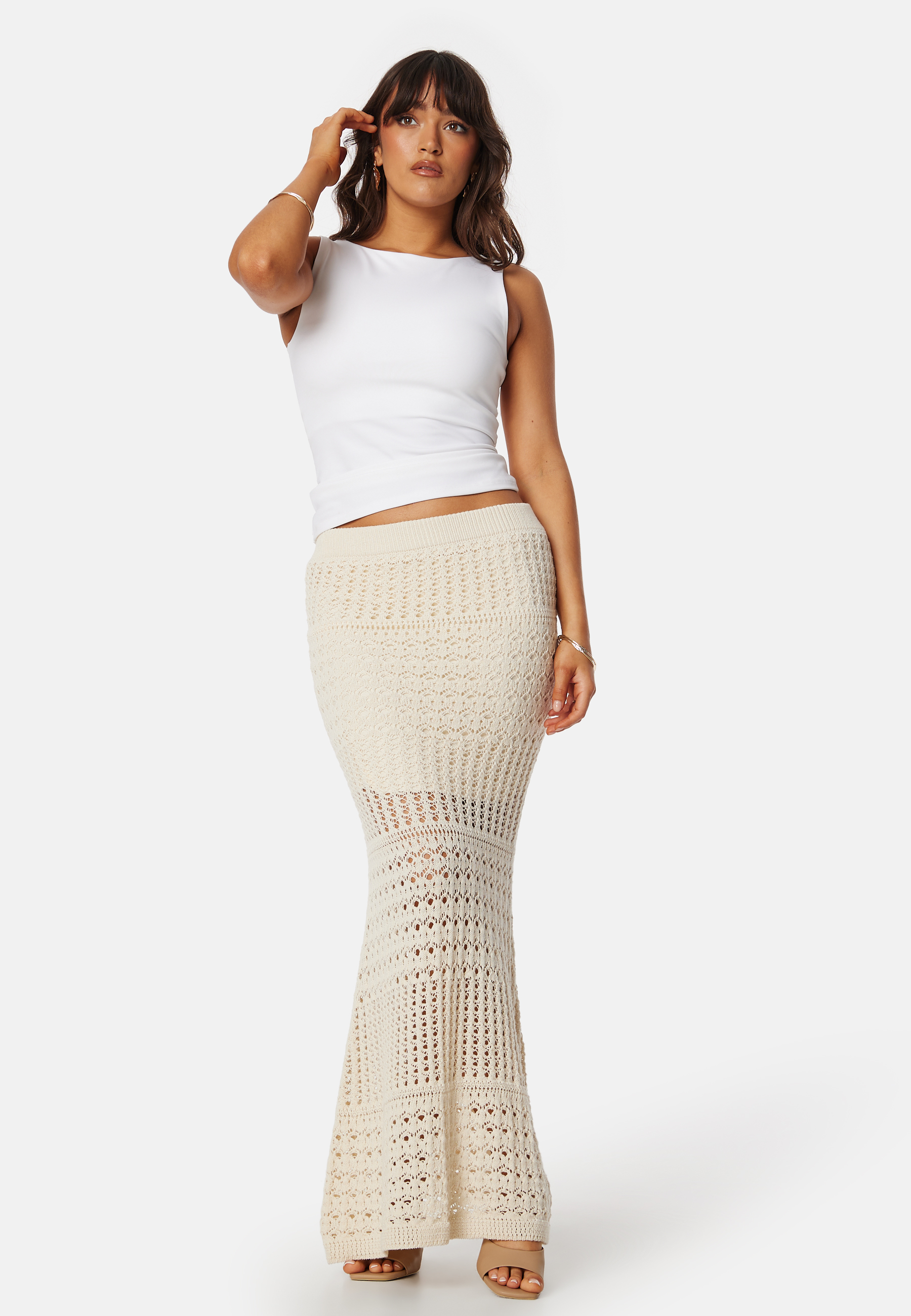 Vibella High Waist Ankle Knit Skirt 2