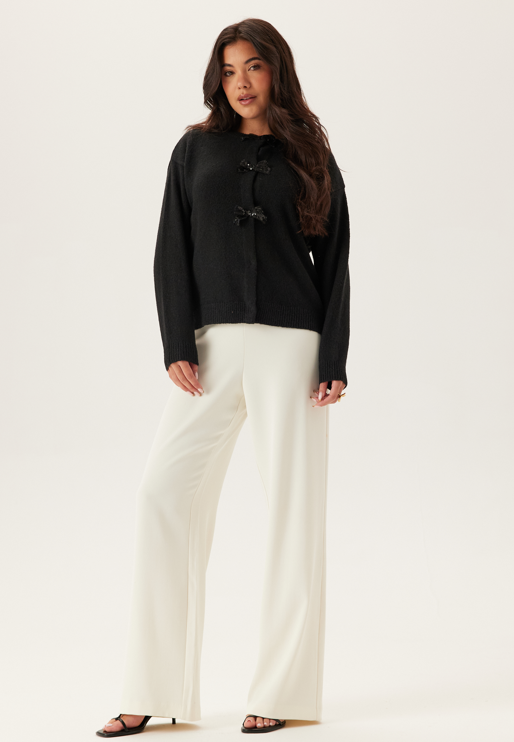 Vibrianna O-neck L/S BOW KNIT 3