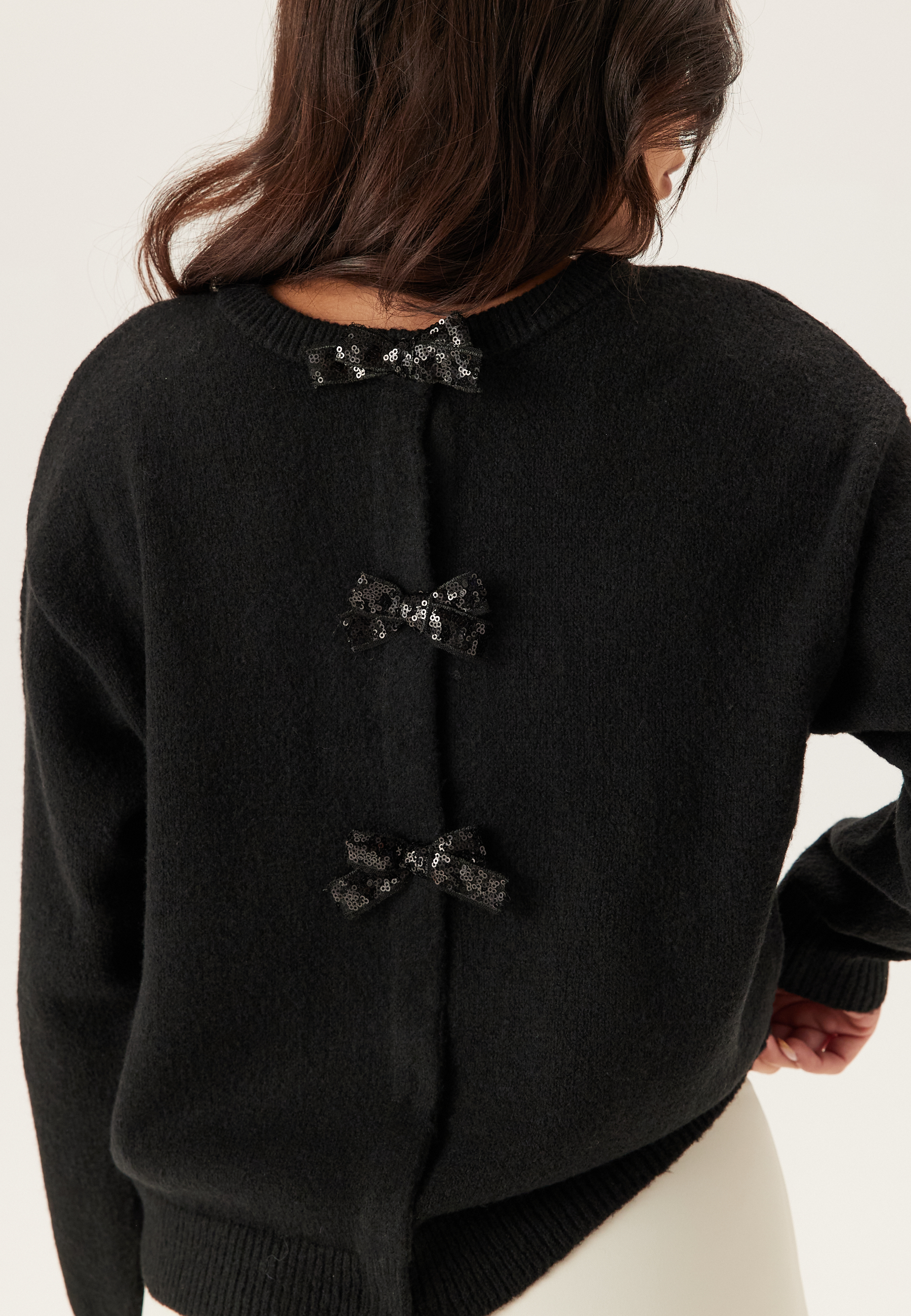 Vibrianna O-neck L/S BOW KNIT 6