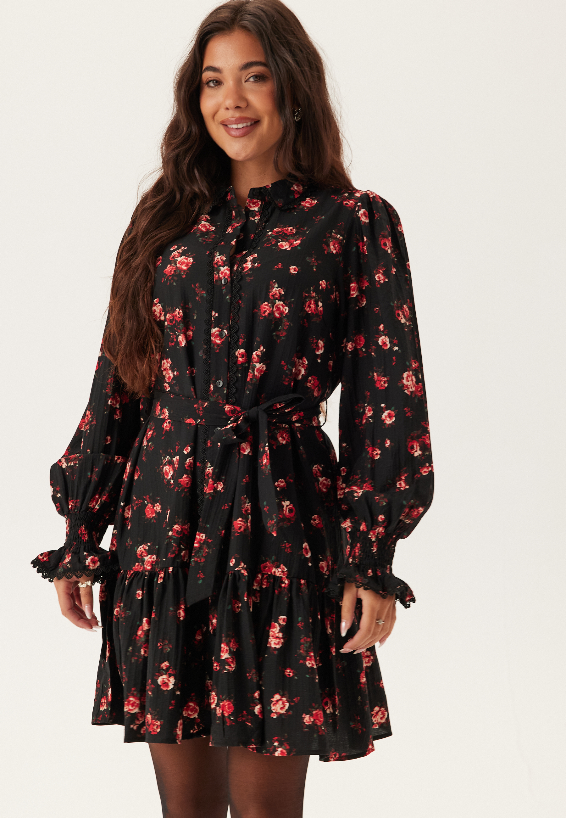 Viclo Rose Ls Shirt Dress