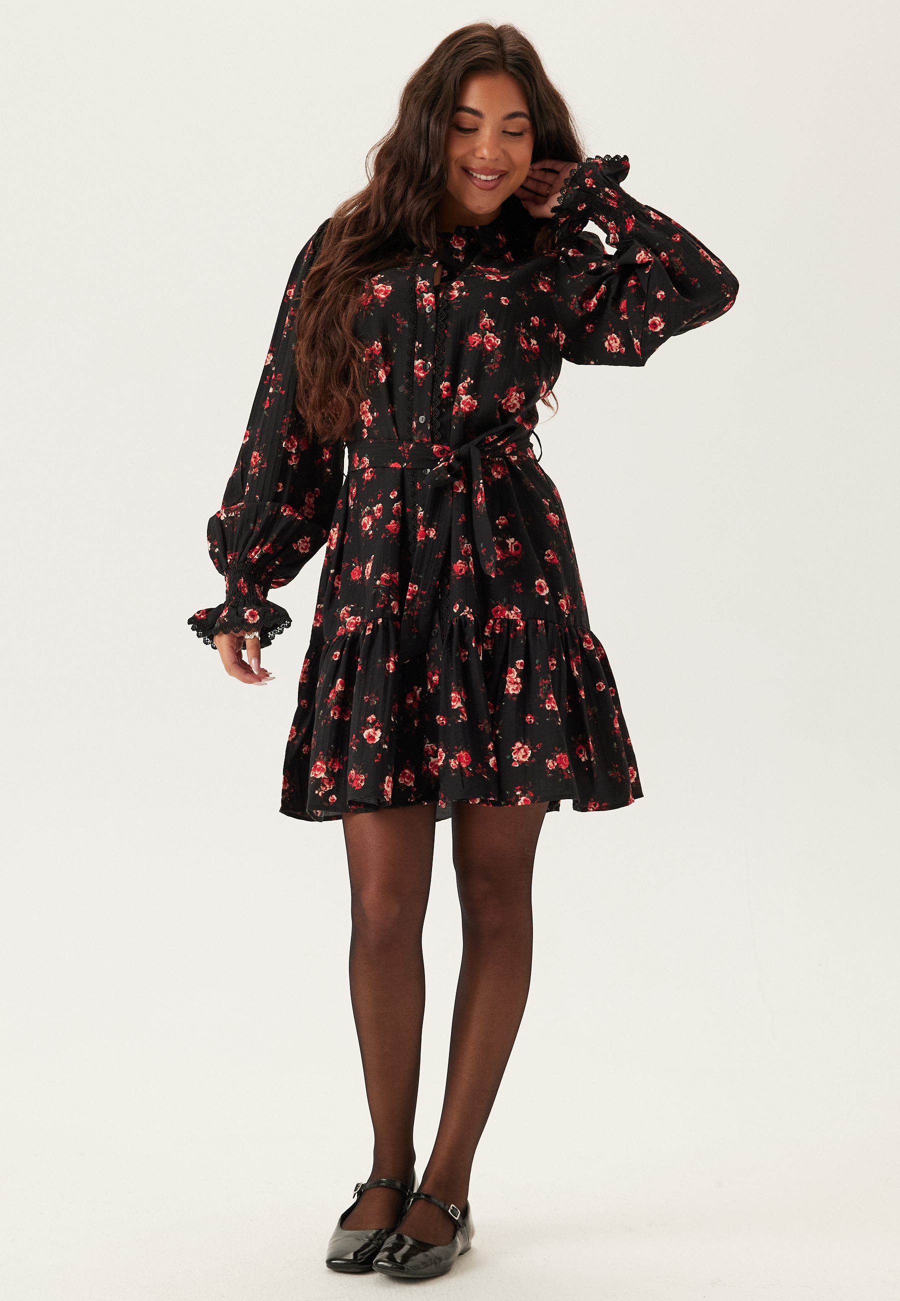 Viclo Rose Ls Shirt Dress 2