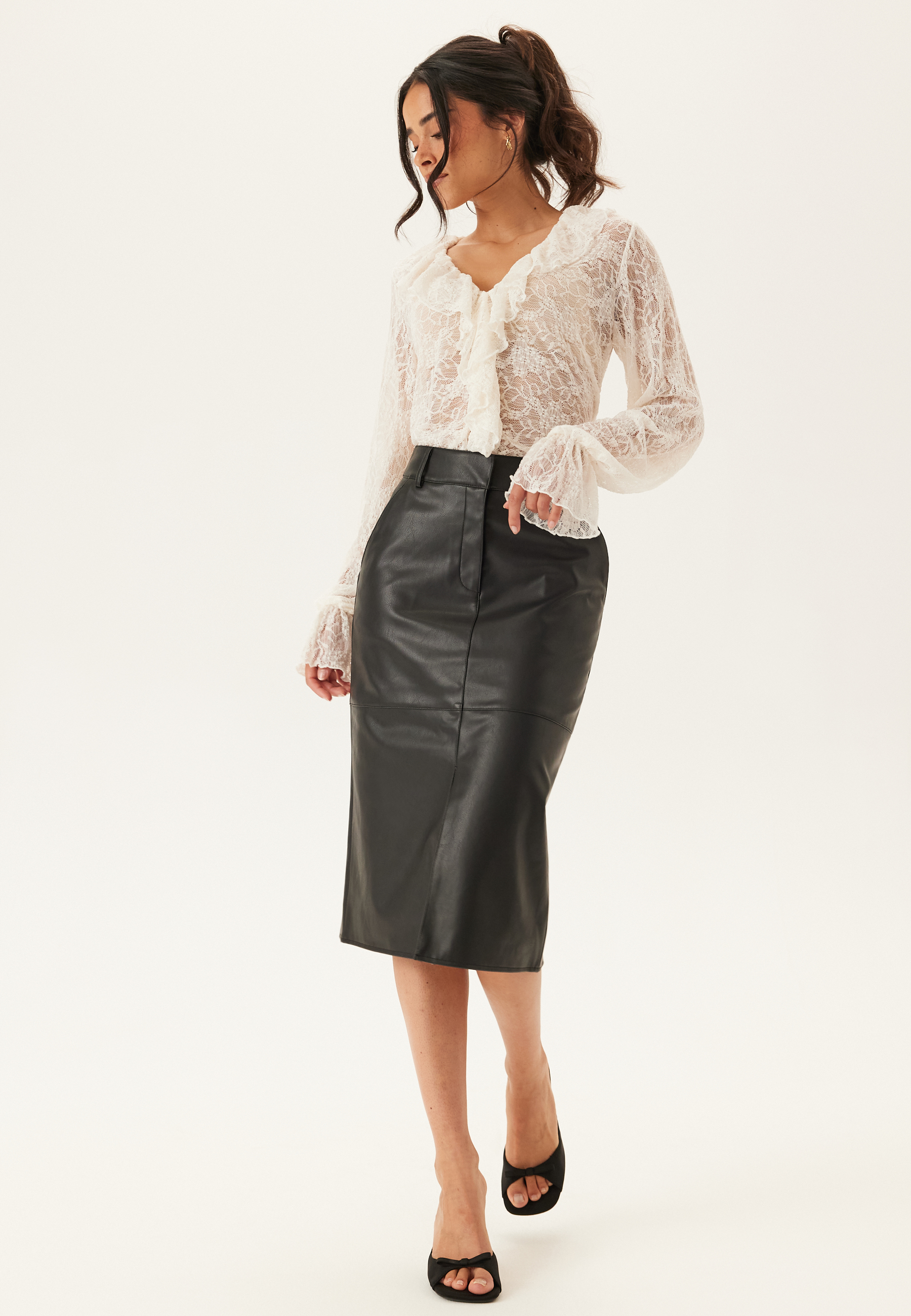Vidagmar Hw Midi Coated Skirt