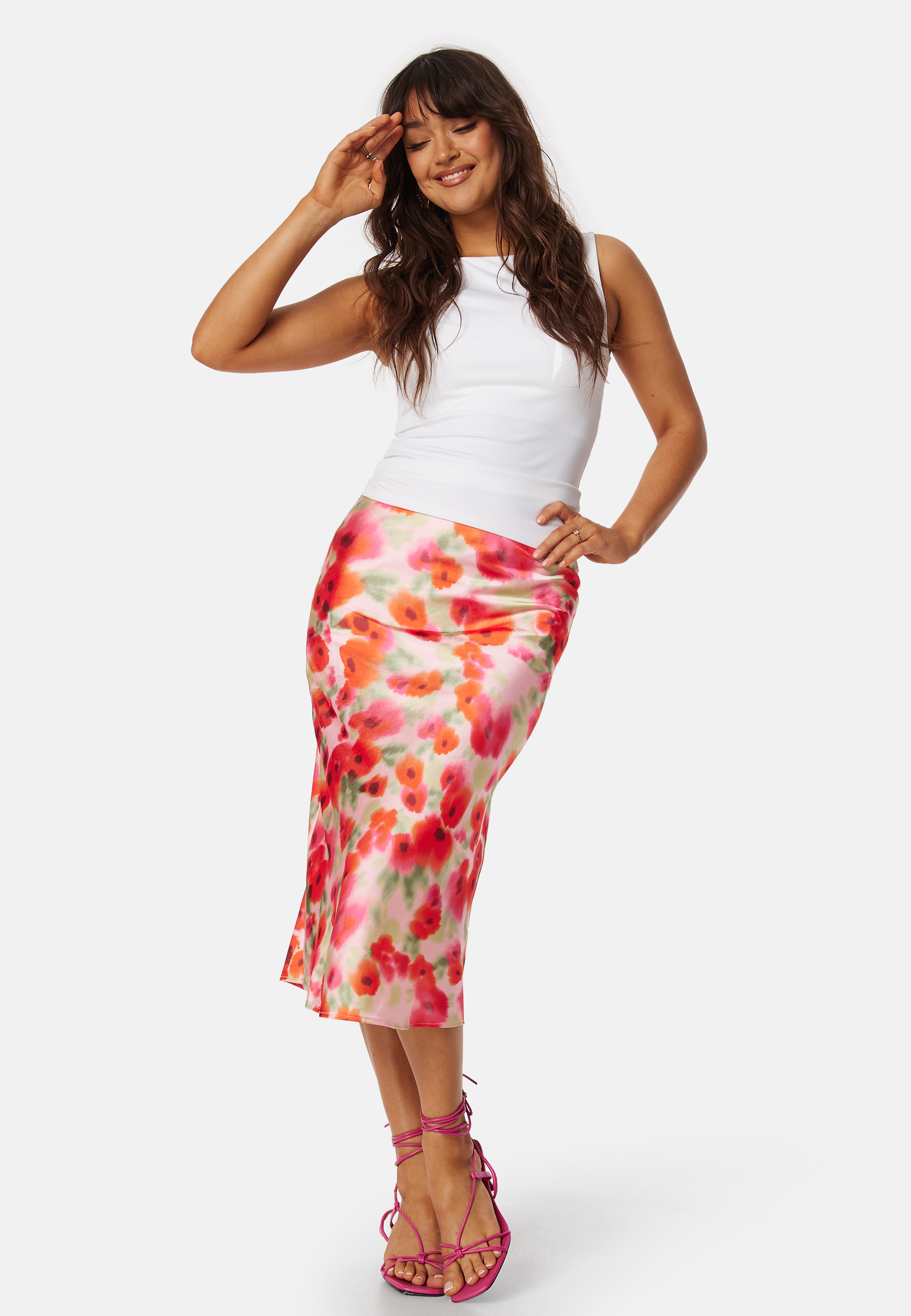 Vidinna High Waist printed skirt 3