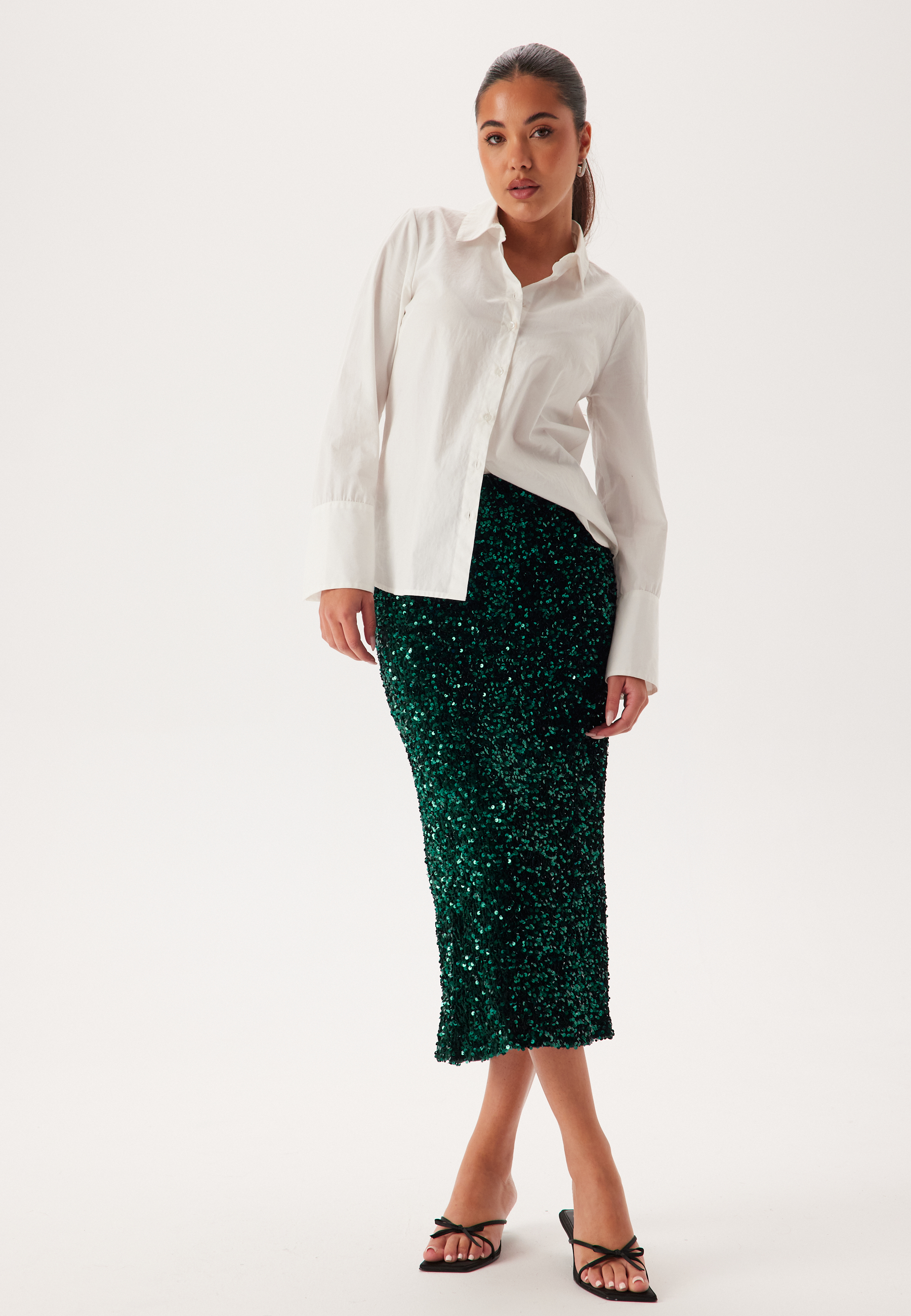 Vifaith Hw Midi Sequin Skirt 2