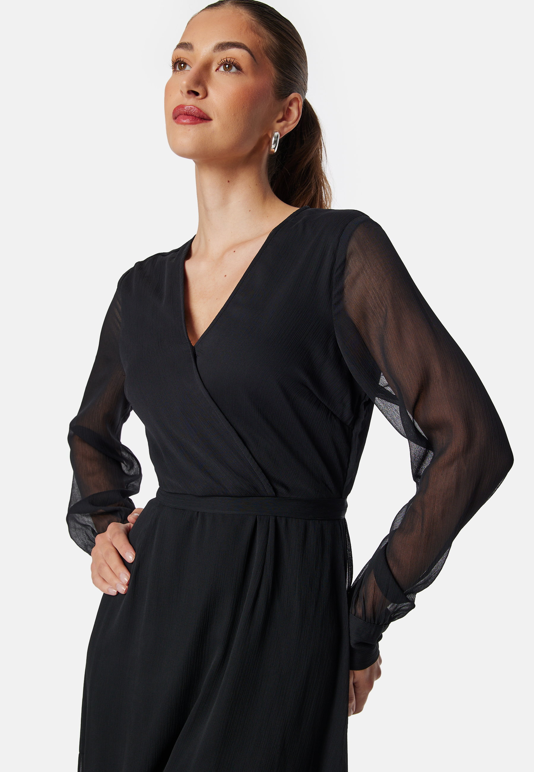 Vifalia V-neck L/S MIDI DRESS 2