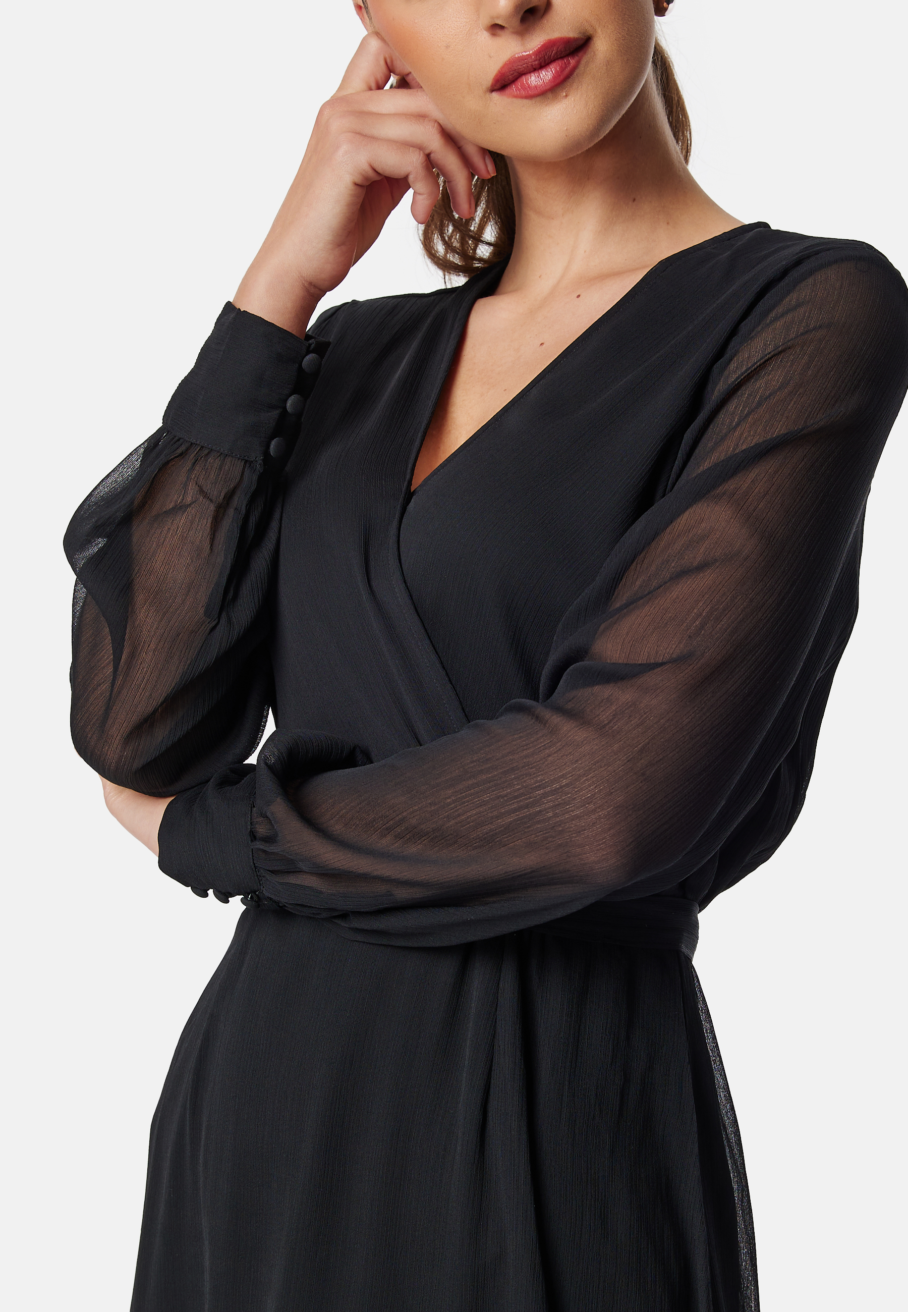 Vifalia V-neck L/S MIDI DRESS 3