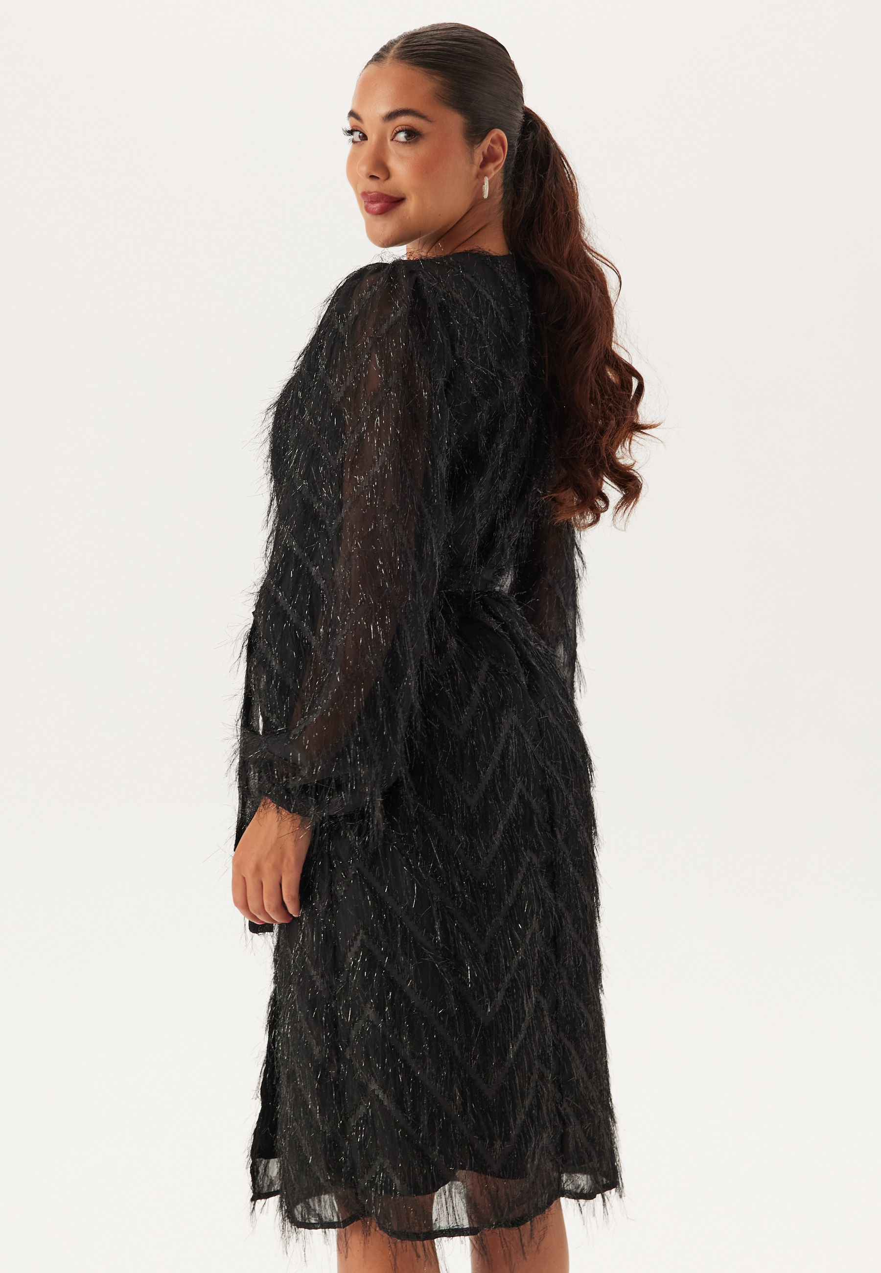 Vifeather L/S MIDI WRAP DRESS 2