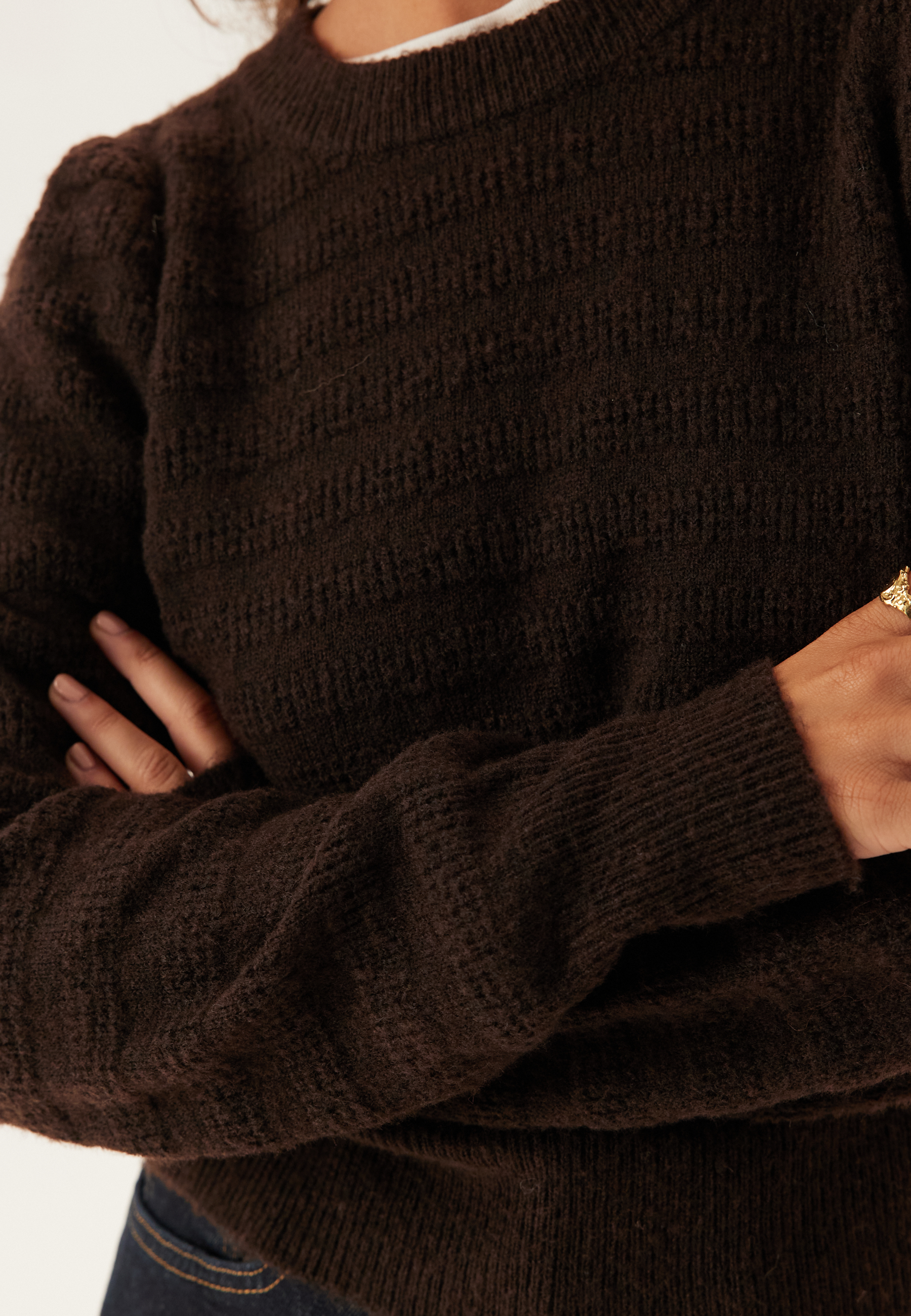 Vijayla O-neck L/S KNIT TOP 4