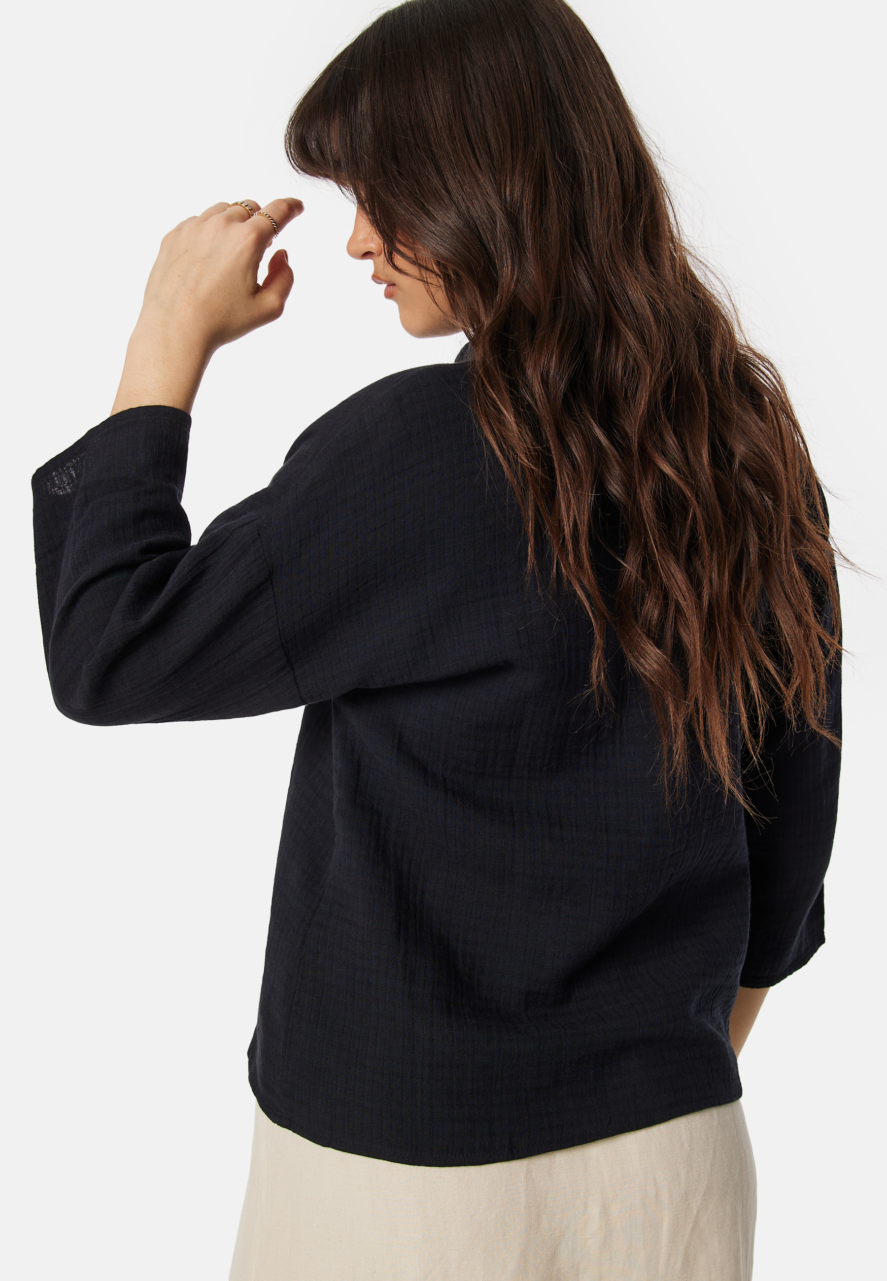 Vilania button 3/4 shirt 2