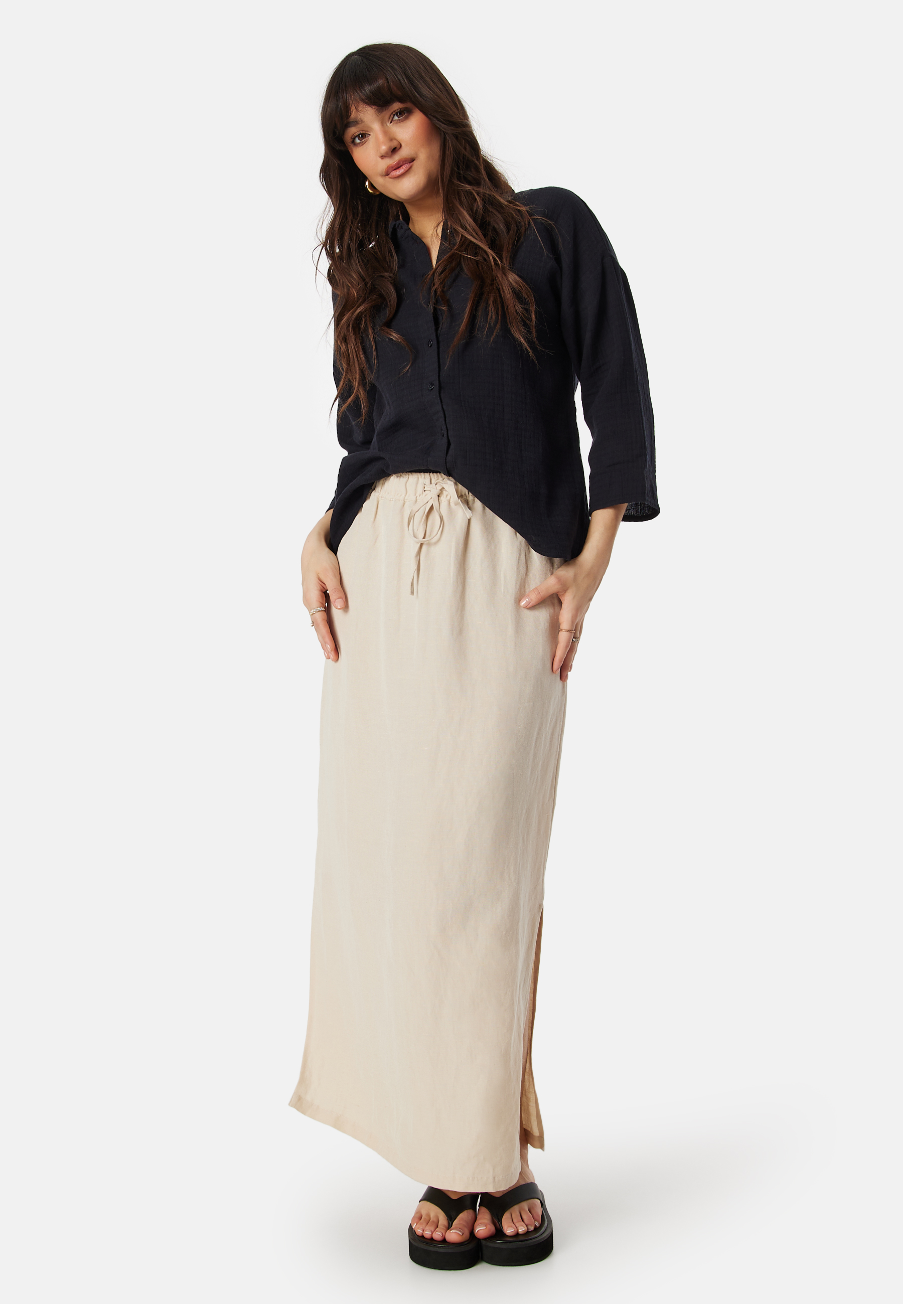Vilania button 3/4 shirt 3