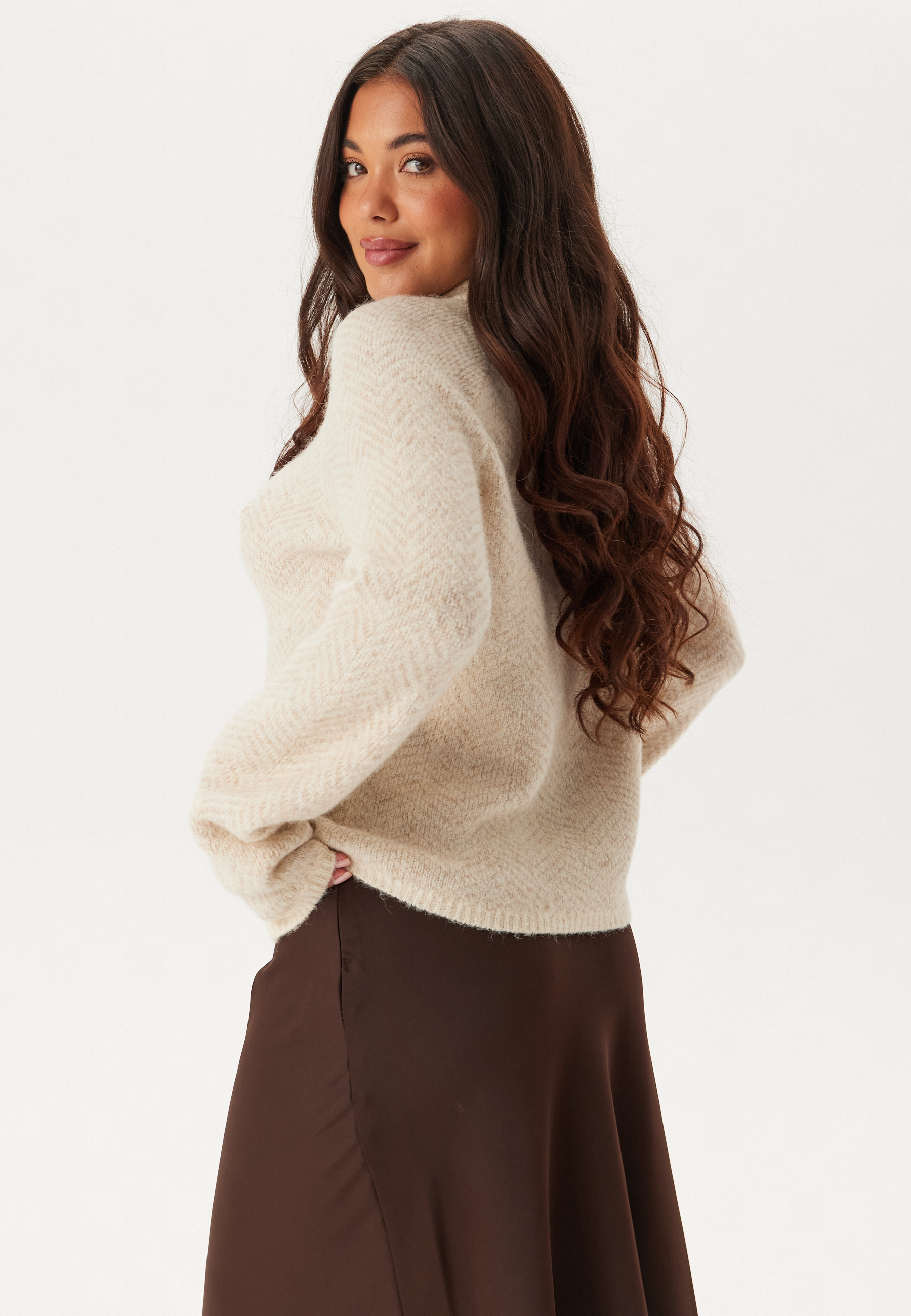 Vilory High Neck L/S KNIT TOP 2