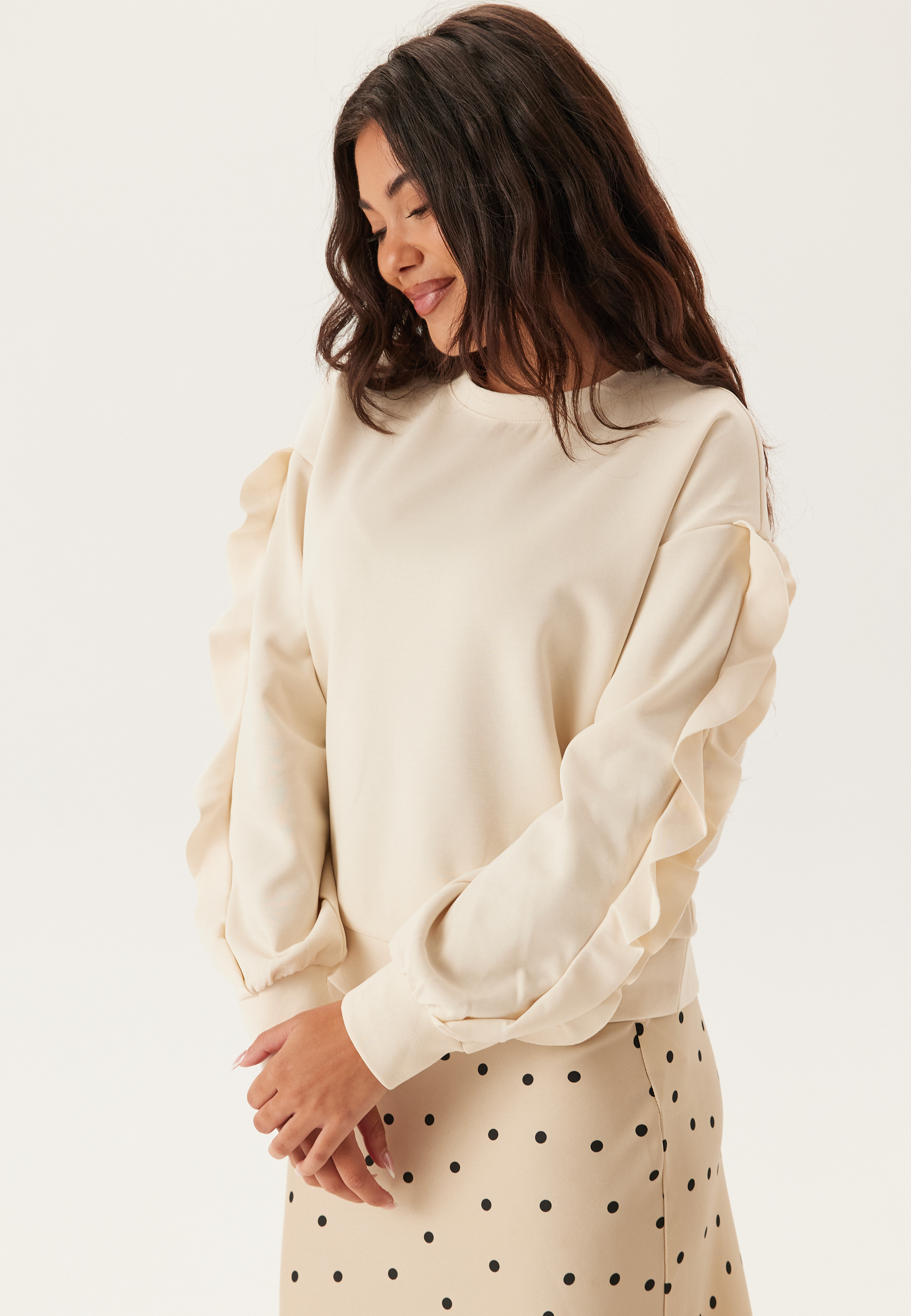Vimentina Flounce O-neck L/S T 2