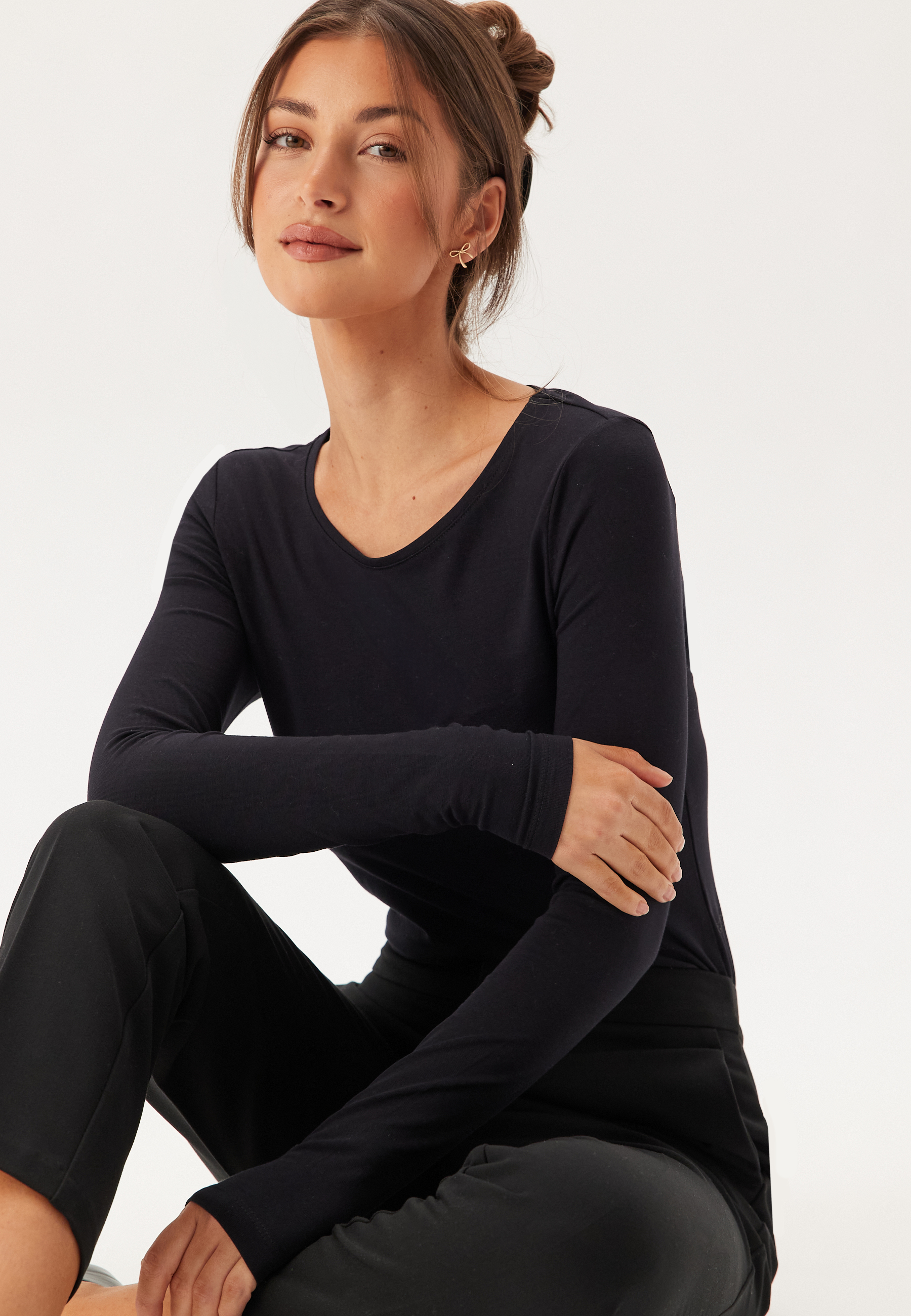 Vinora L/S O-NECK TOP - NOOS O