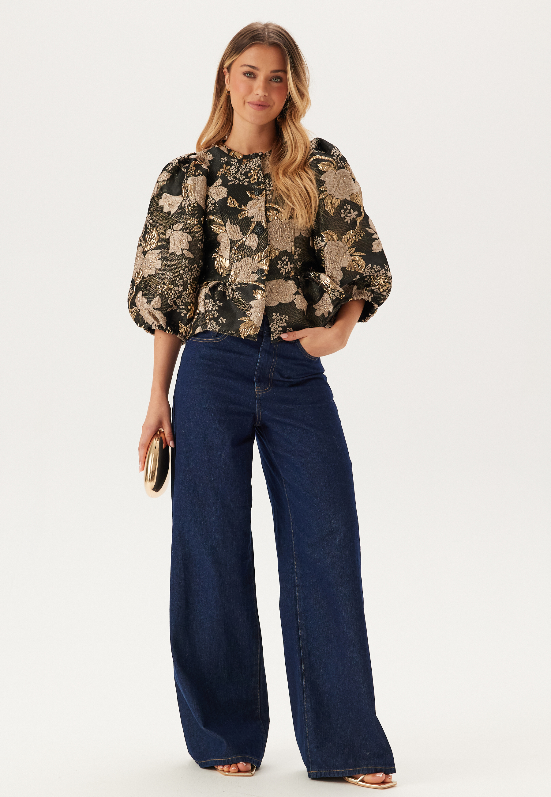 Viothea 3/4 PEPLUM JACQUARD TO 2