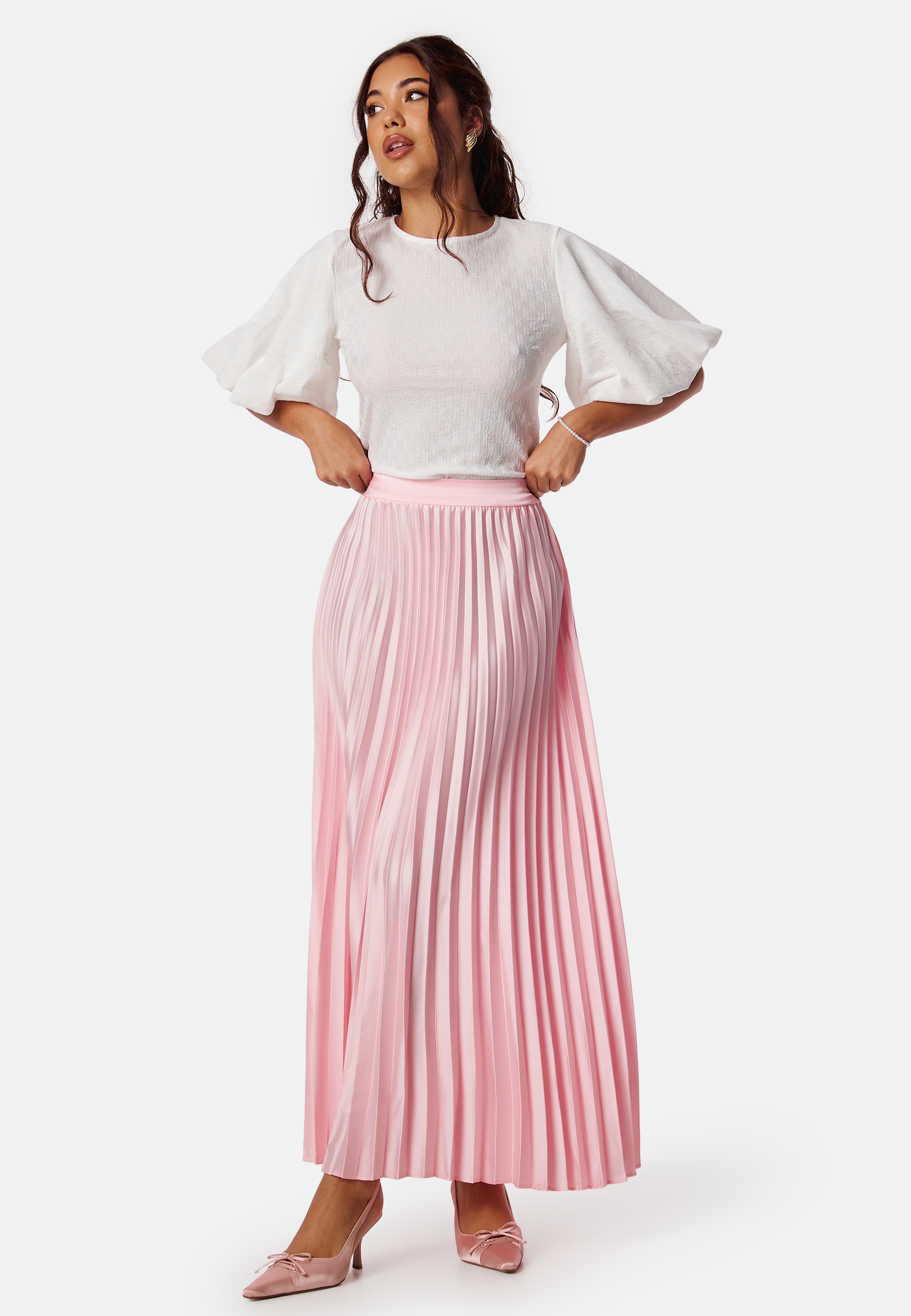 Viplaza Plisse Long Skirt 2