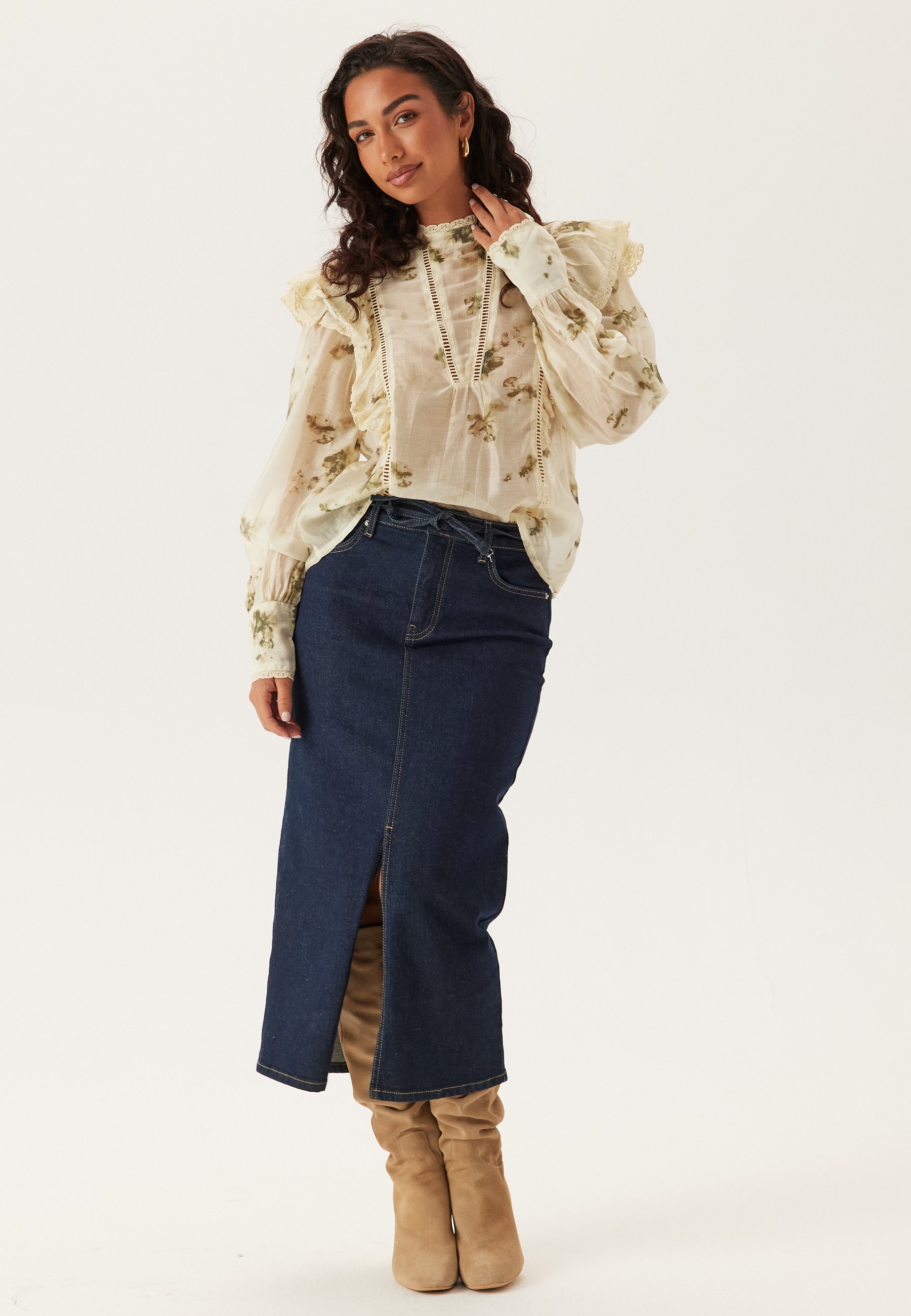 Viremo L/S FRILL TOP FRILL TOP 3