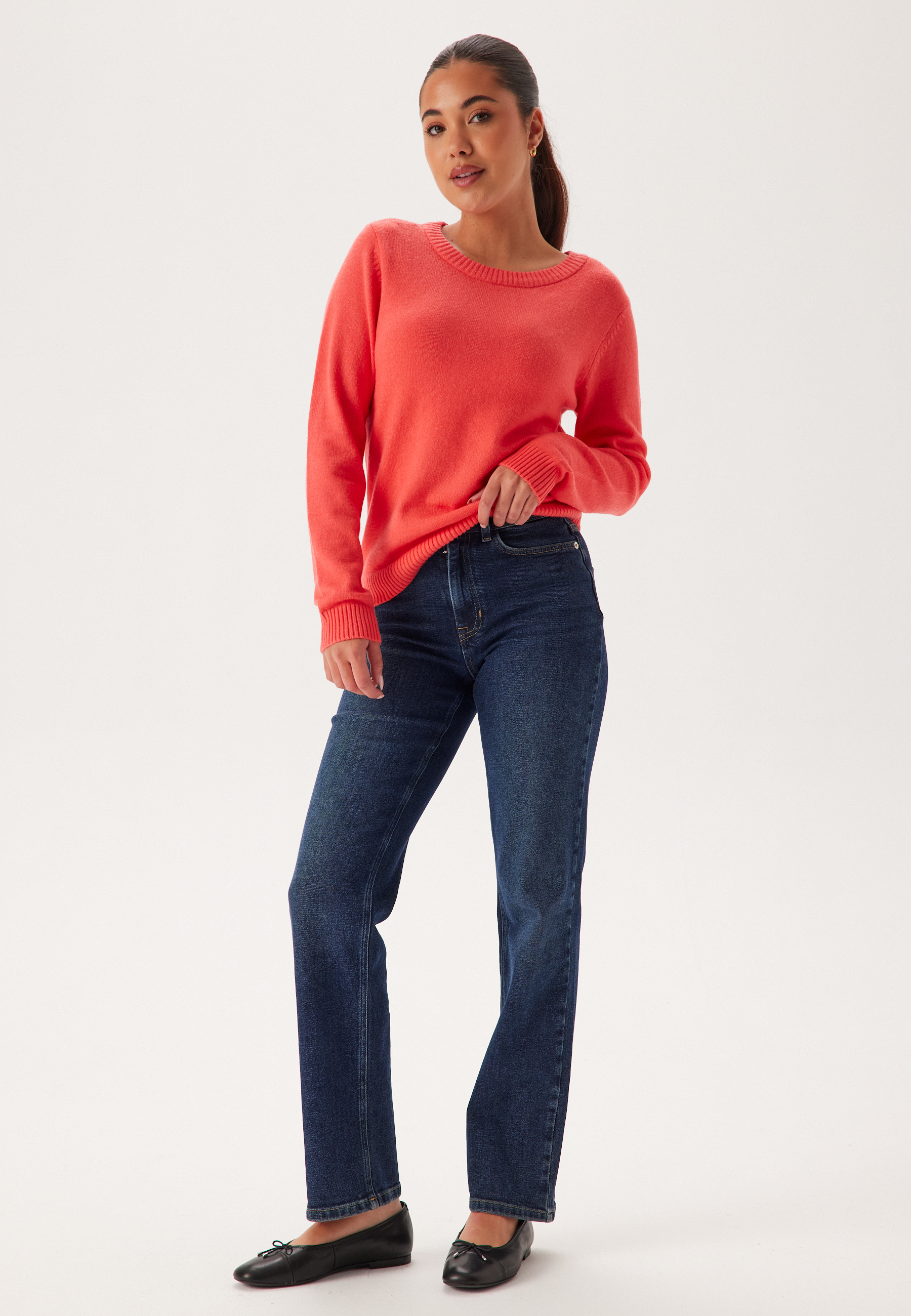Viril O-neck L/S Knit Top 2