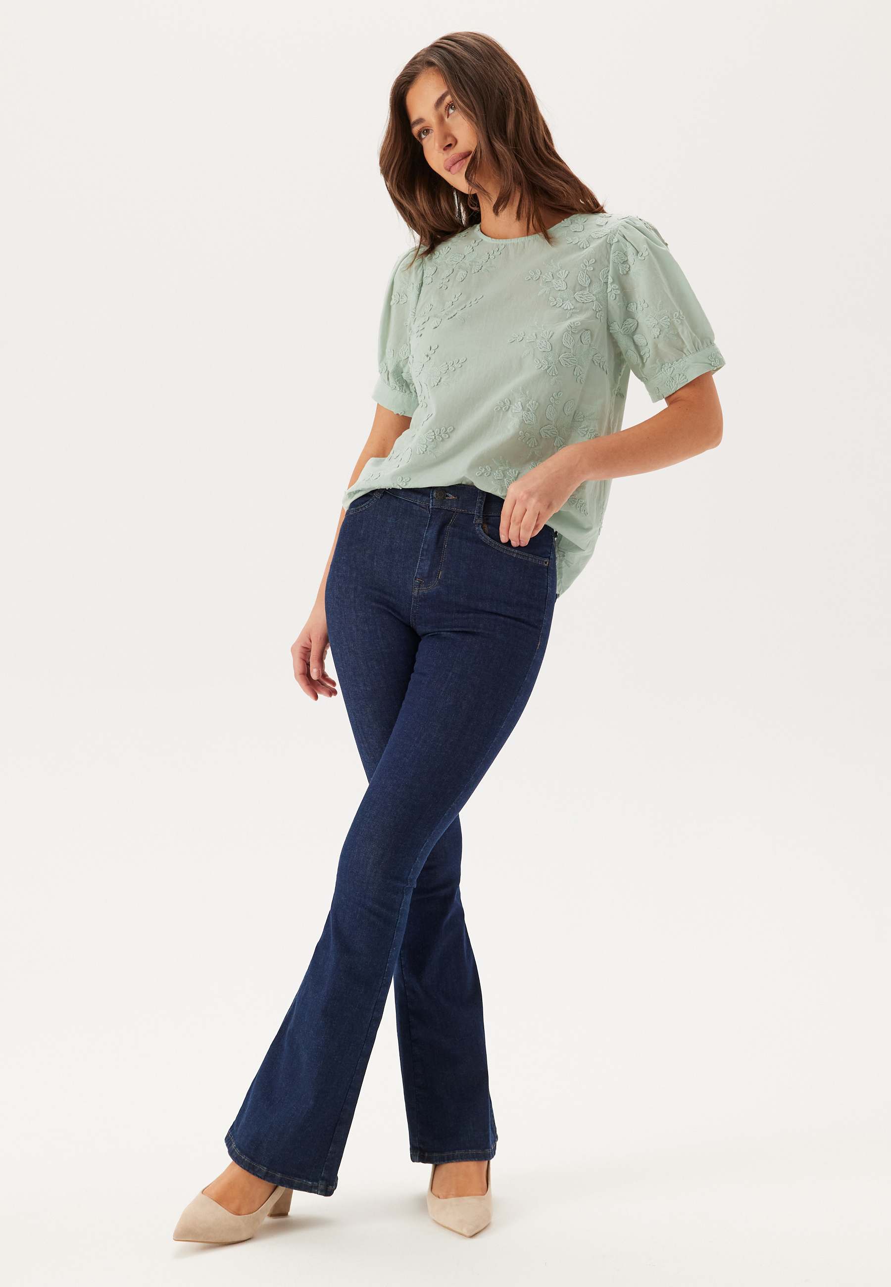 Visonja O-neck S/S TOP/LN TOP/ 2
