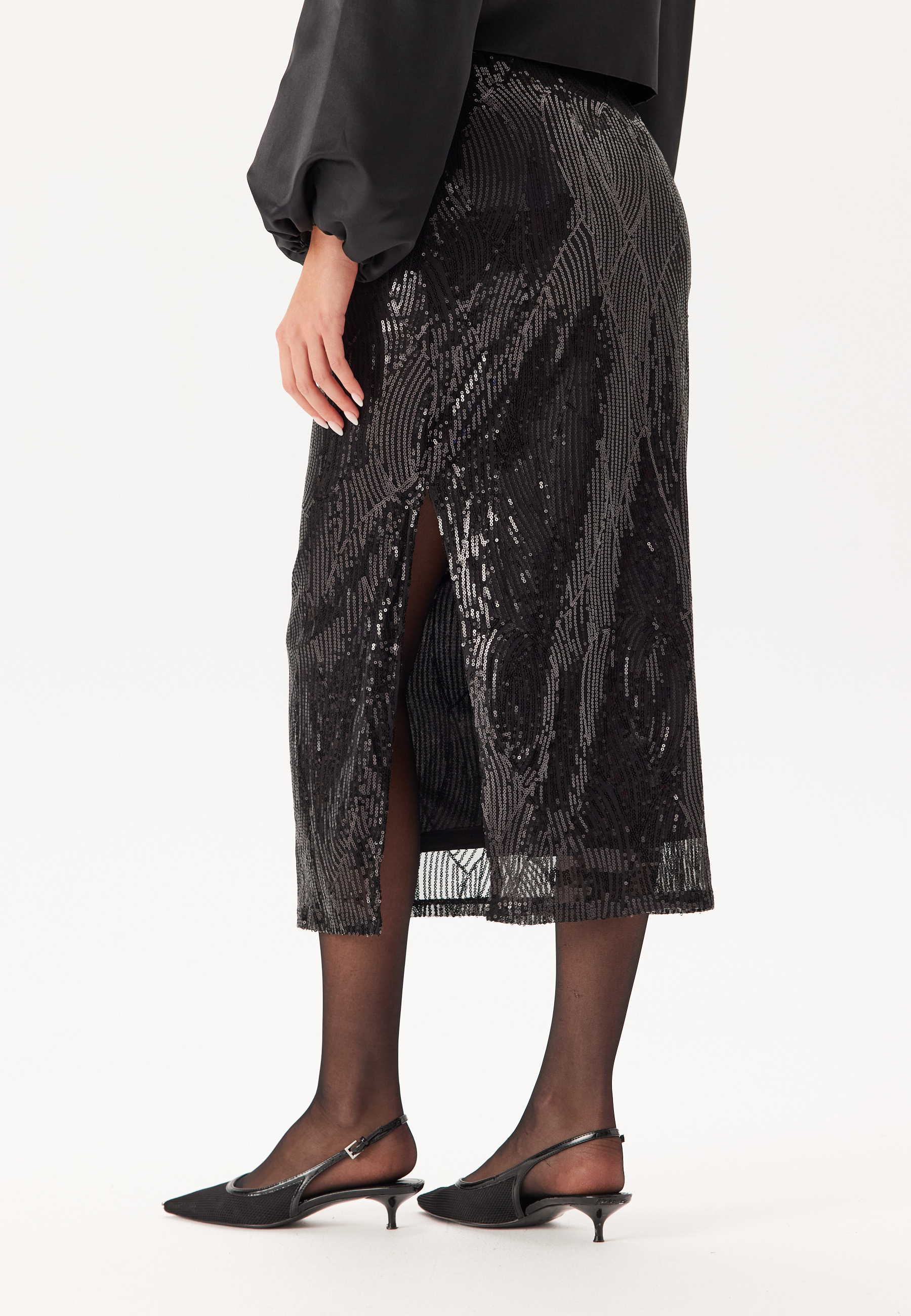 Vizikki Midi Sequin Skirt 2