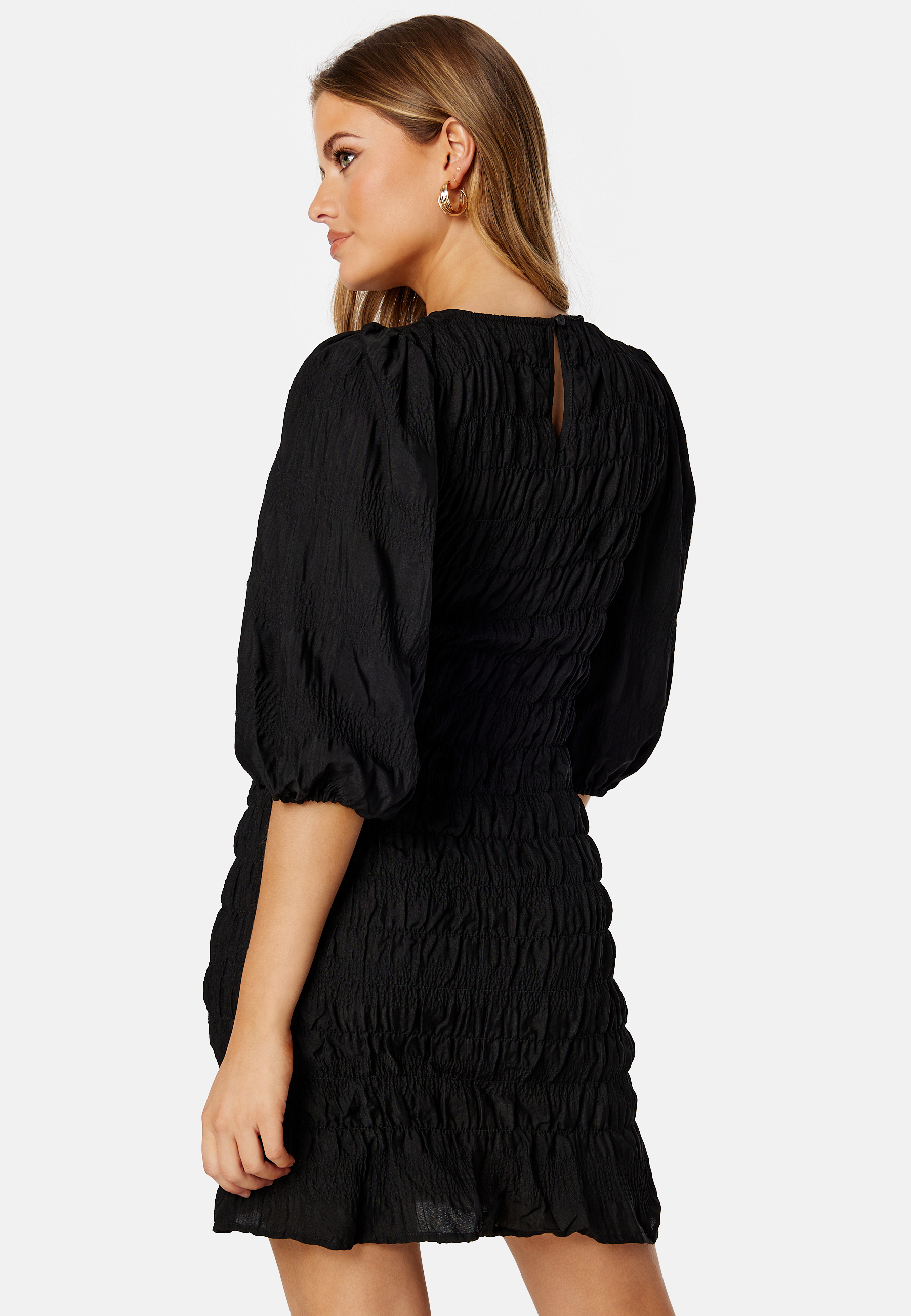 Wendya O-Neck 3/4 Smock Dress 2