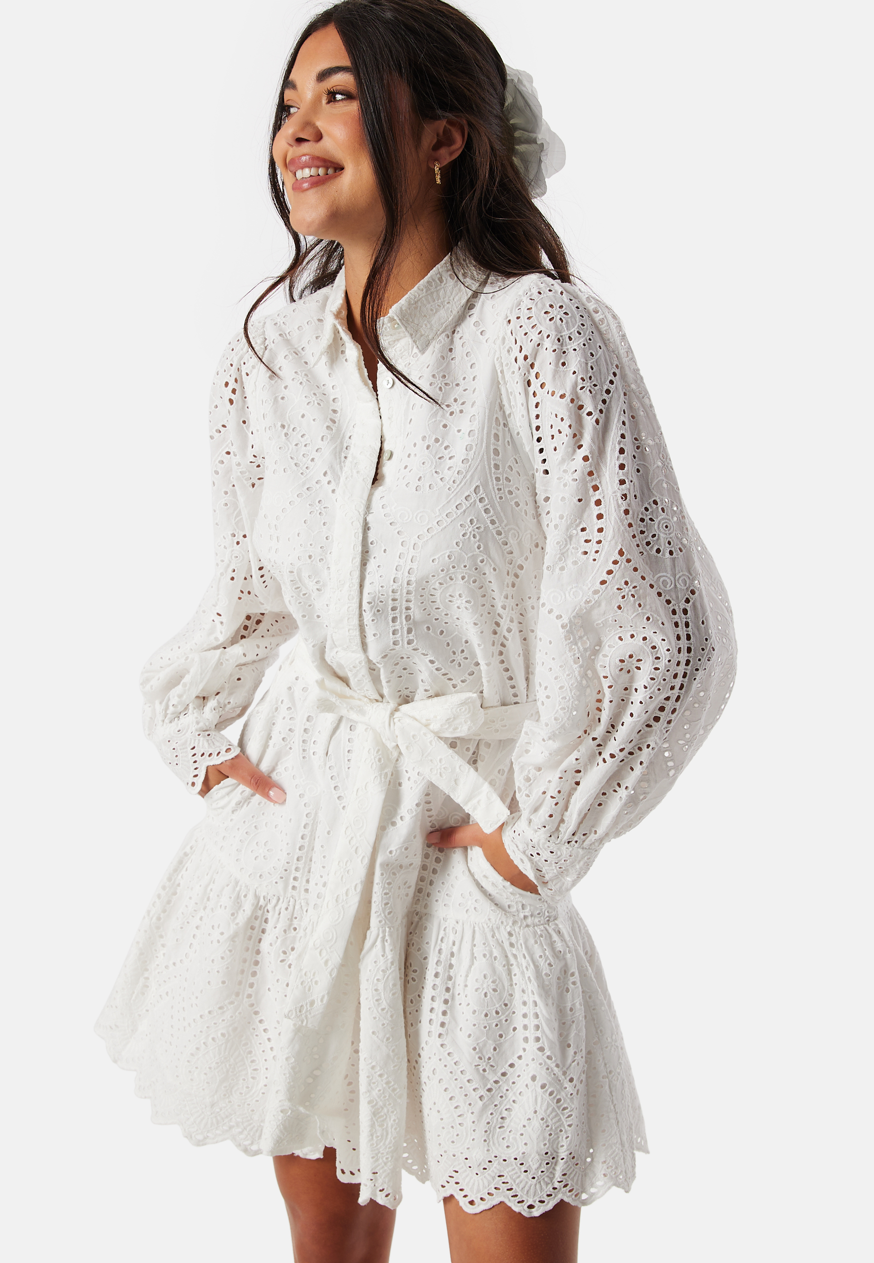 YAS Holi Belte Kjole - Star White