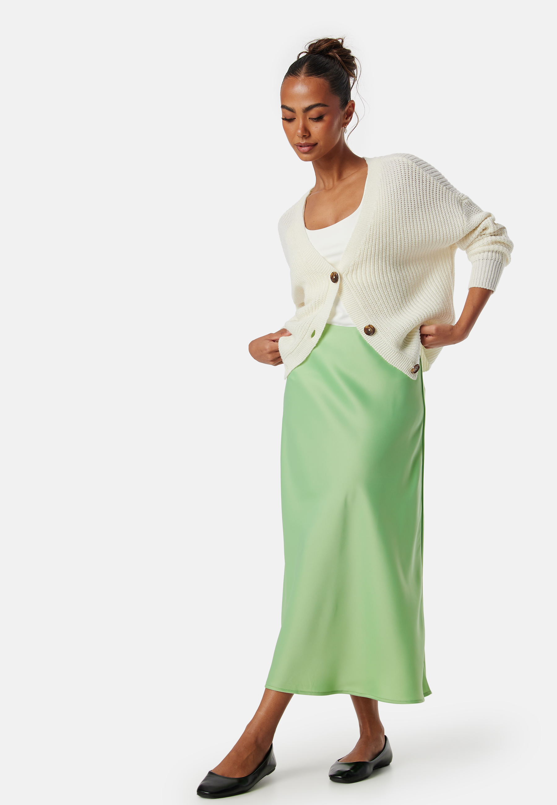 Pella High Waist Midi Skirt