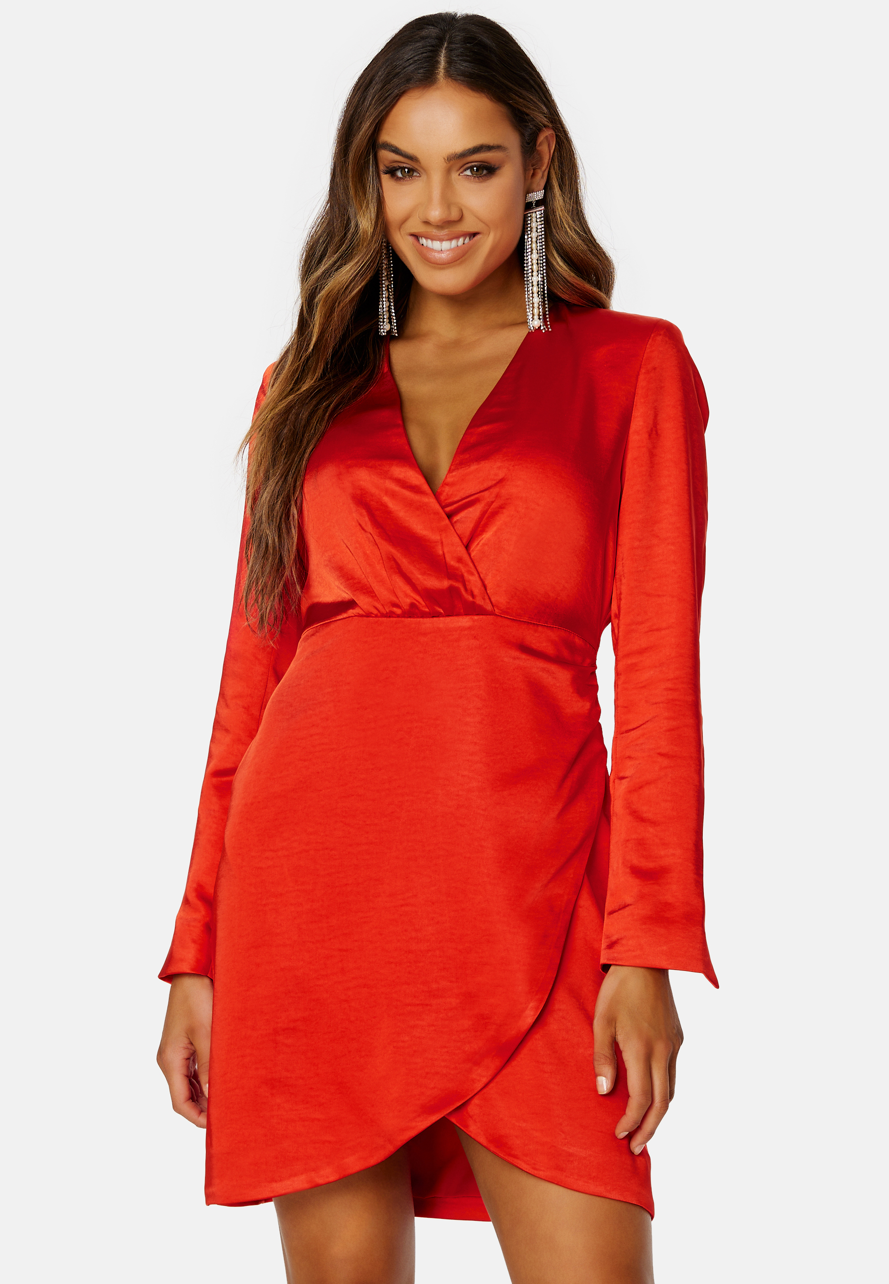 Sannie LS Drape Dress