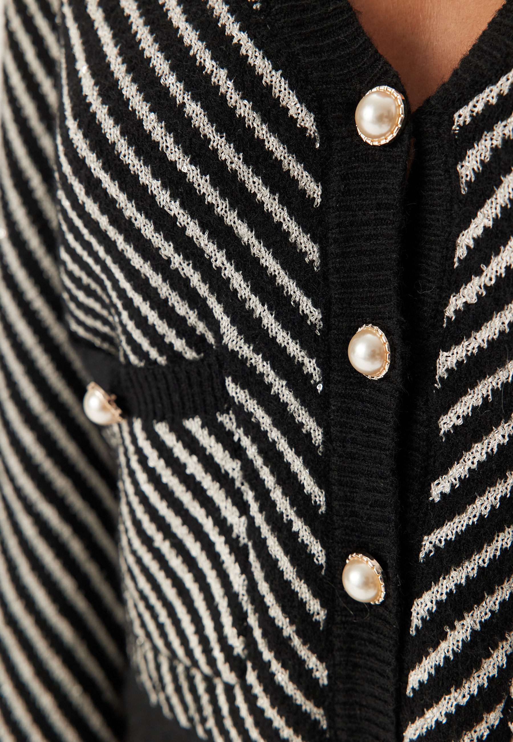 Yascharla Ls Sequin Knit Cardigan 3