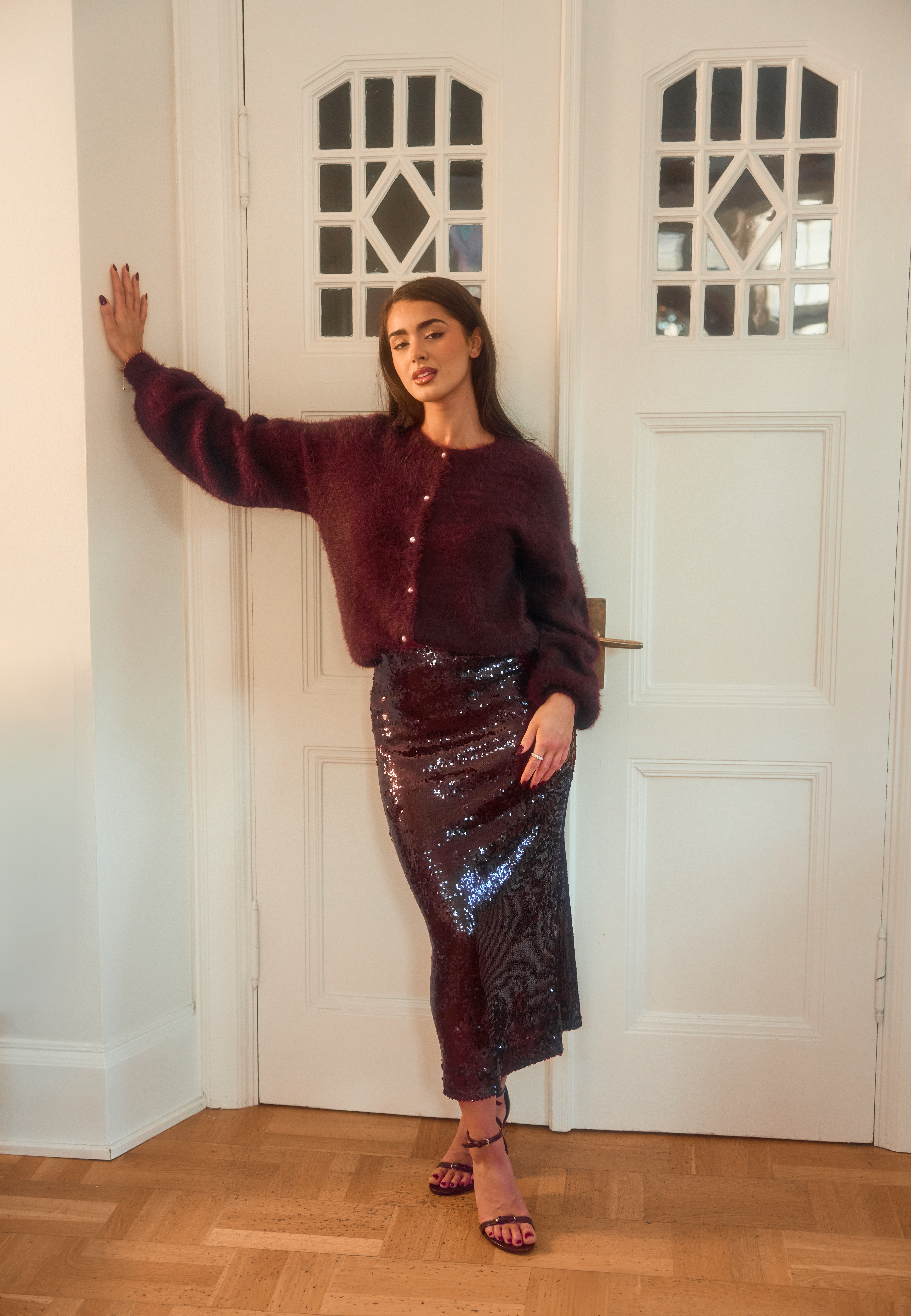 Yasroyalina Hmw Sequin Ankle Skirt 1