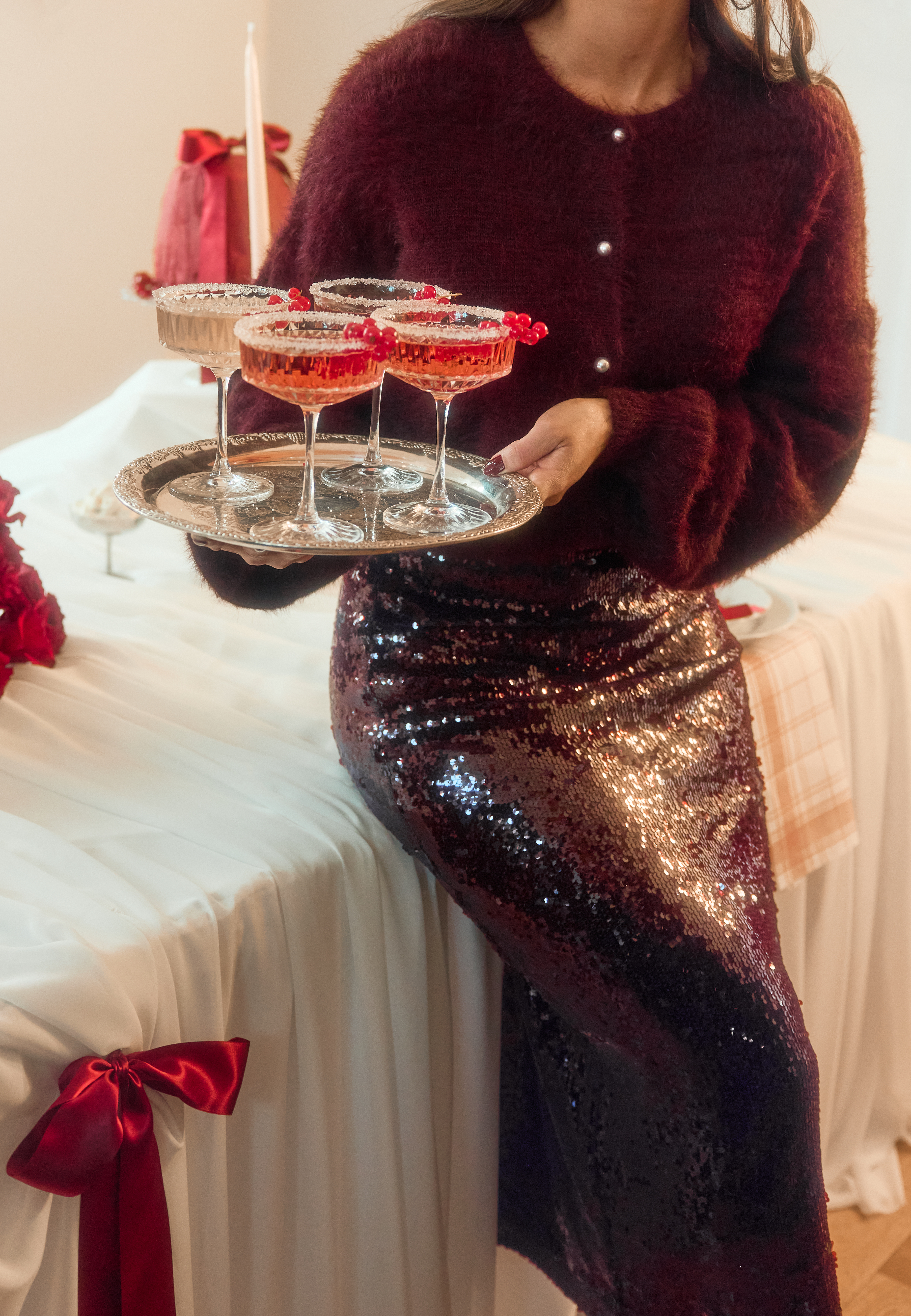 Yasroyalina Hmw Sequin Ankle Skirt 2