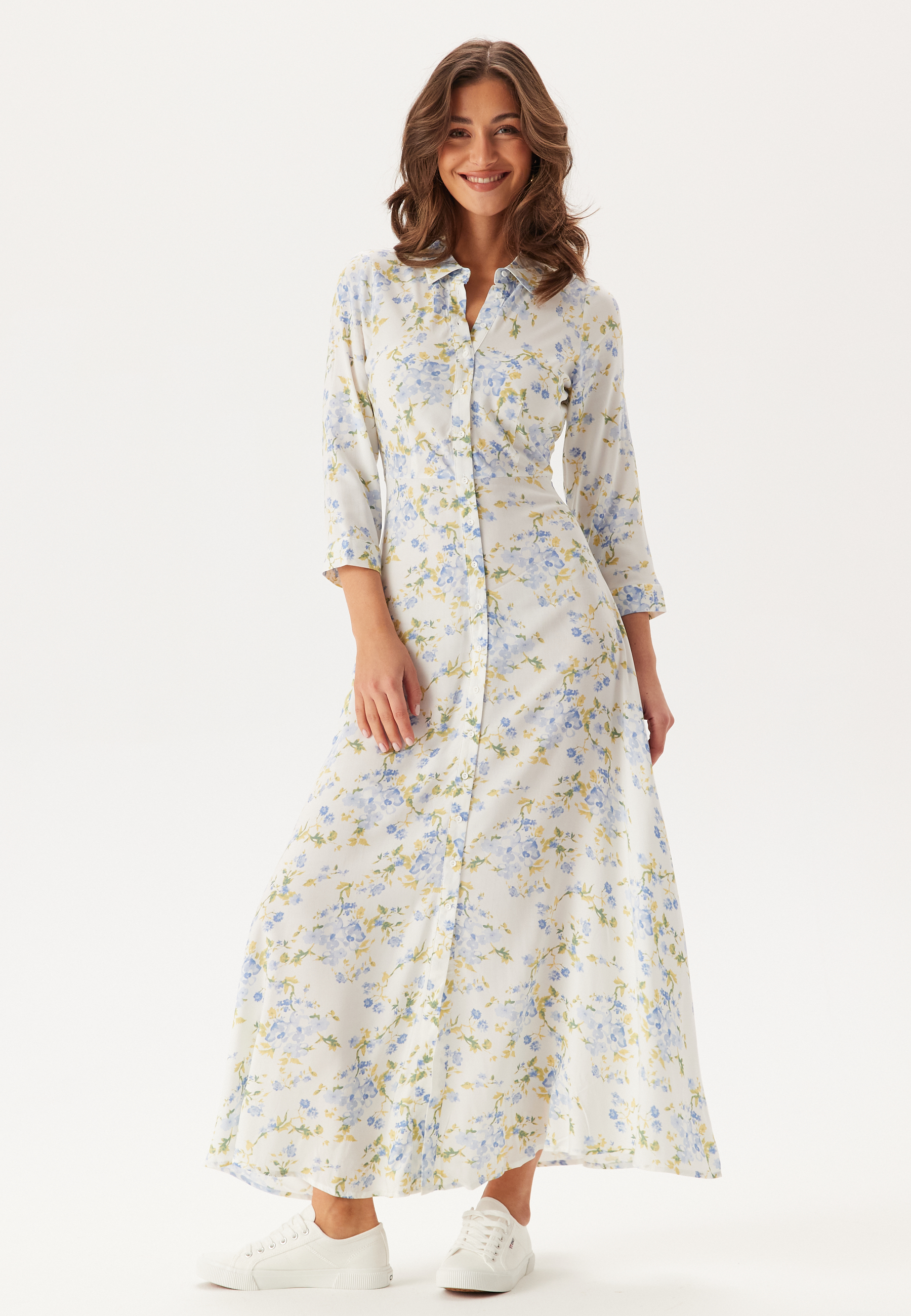 YAS Savanna Long Skjorte Kjole - Star White