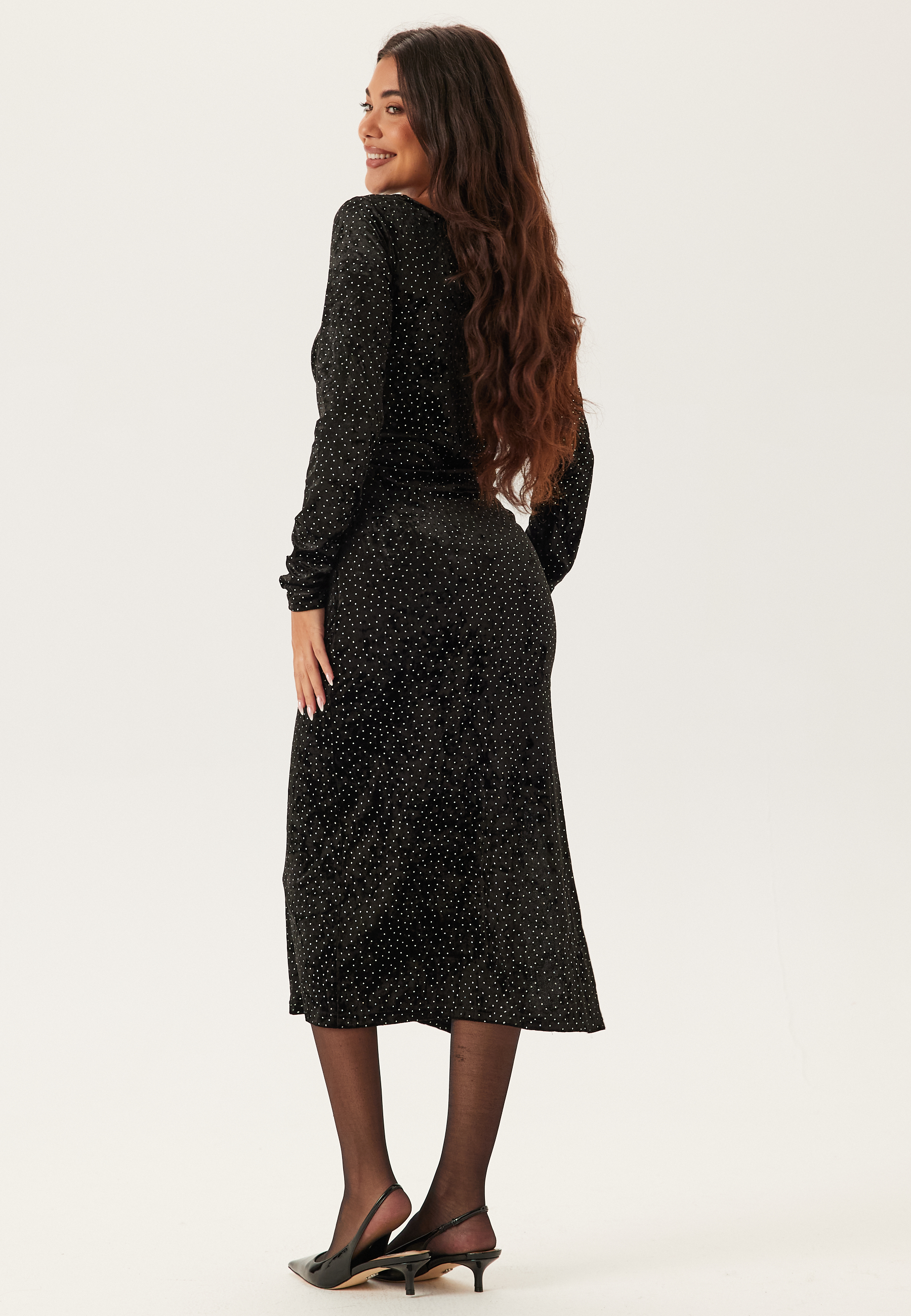 Yastillia Ls Velvet Long Dress 2